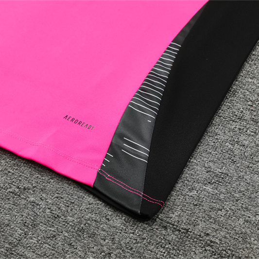 SIUjerseys-Real Madrid 24-25 Long Sleeve Training Set - Rose Red