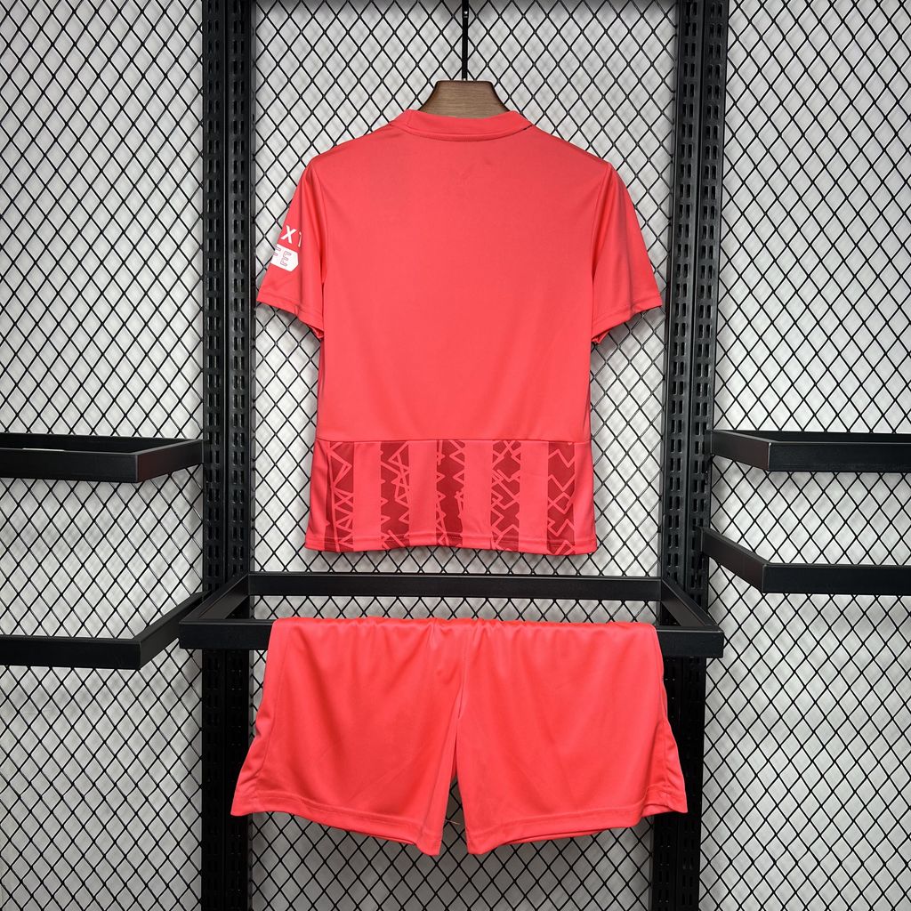 unitedfutballjersey-Glasgow Rangers 24-25 Red Goalkeeper Kids Kit