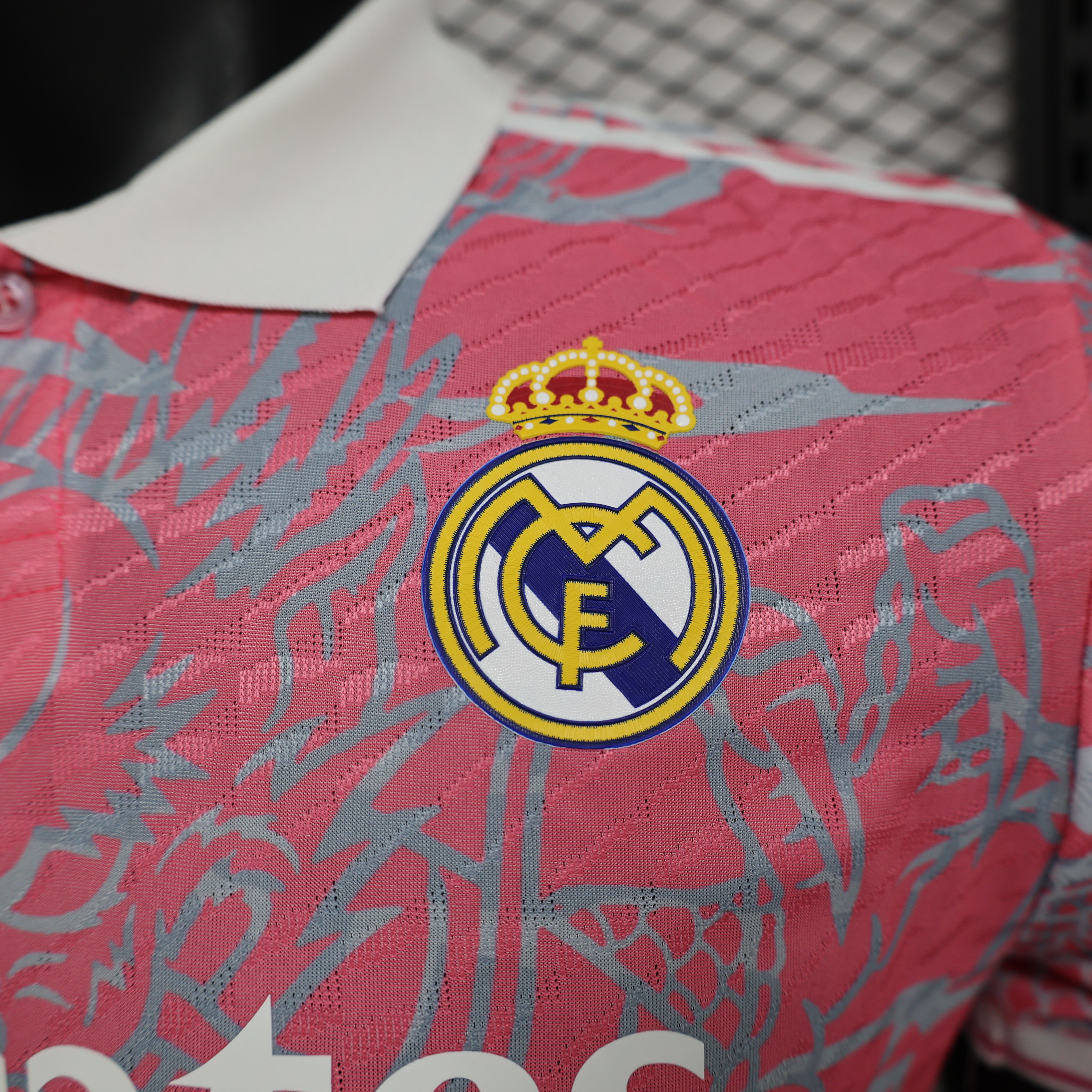 JerseysGala.com | Real Madrid 24-25 Pink Loong Special Edition Jersey - Player Version -Customize Name, Number and Patch | Worldwide Shipping