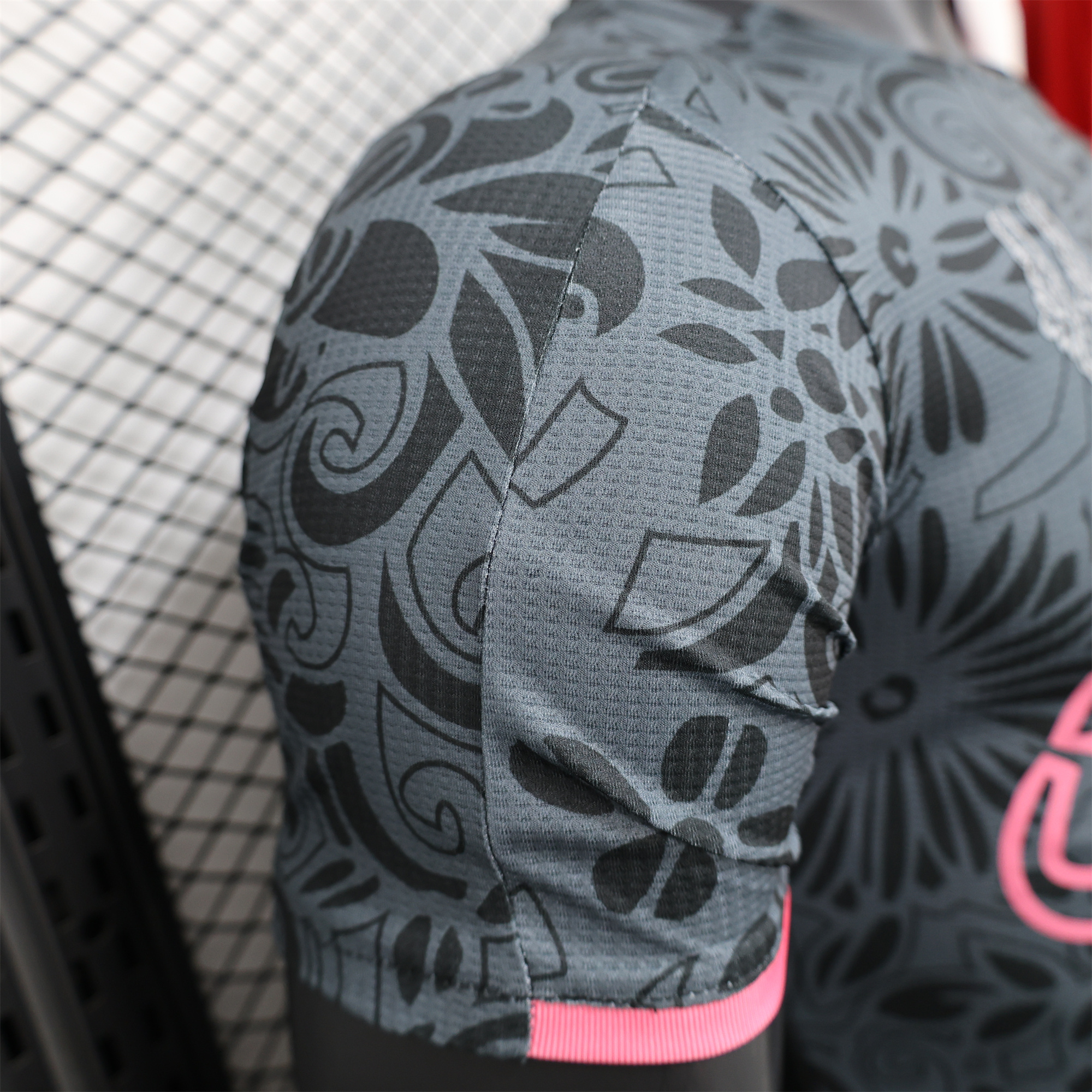 SIUjerseys-FC Palestina 24-25 Black Flowers Jersey - Player Version