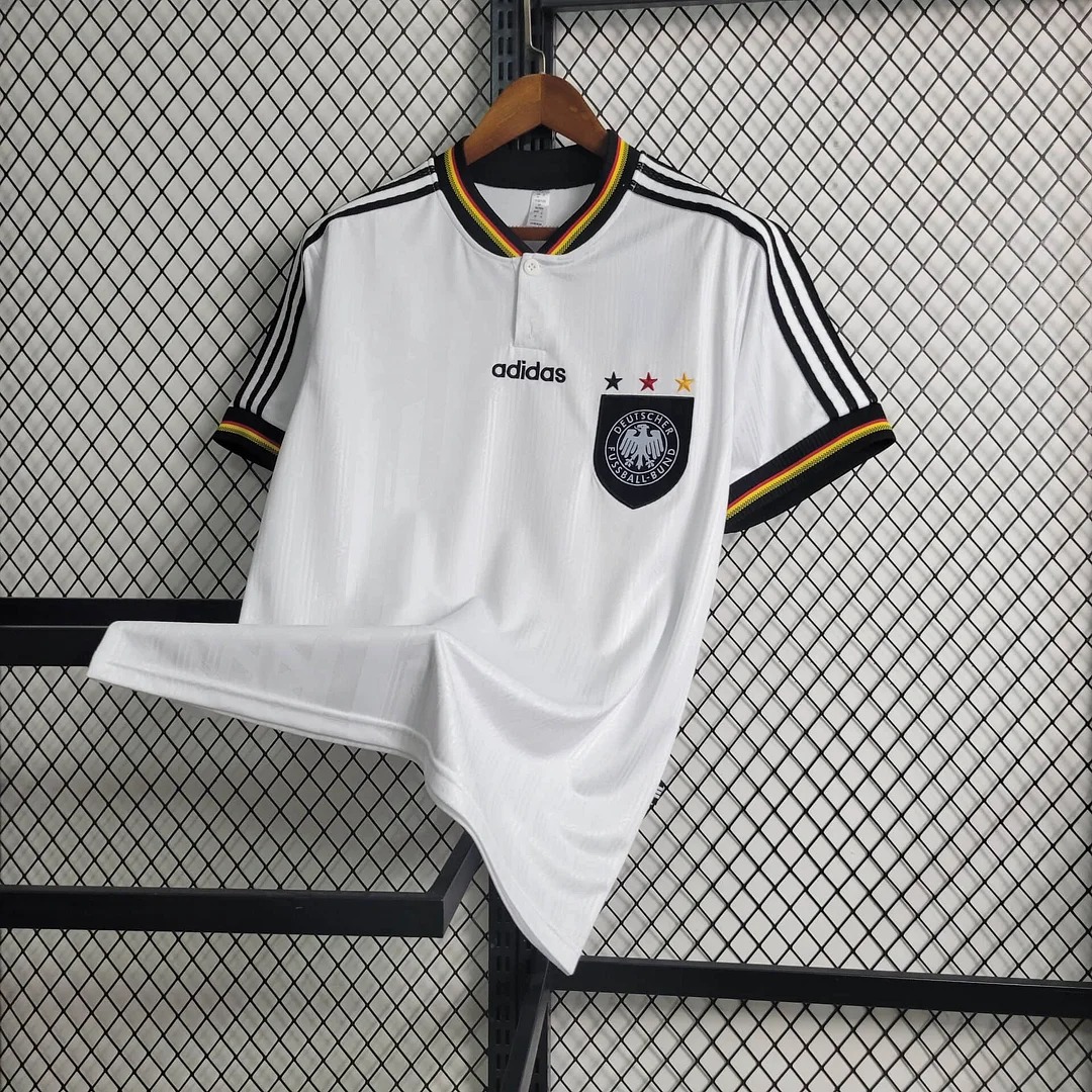 Higojerseys-Retro Germany 1996 Home Stadium Jersey
