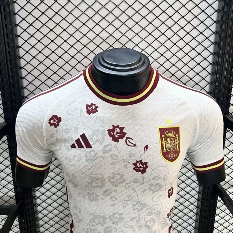 ManixJersey.com | Spain 2024 White Special Edition Jersey - Player Version -Customize Name, Number and Patch | Worldwide Shipping