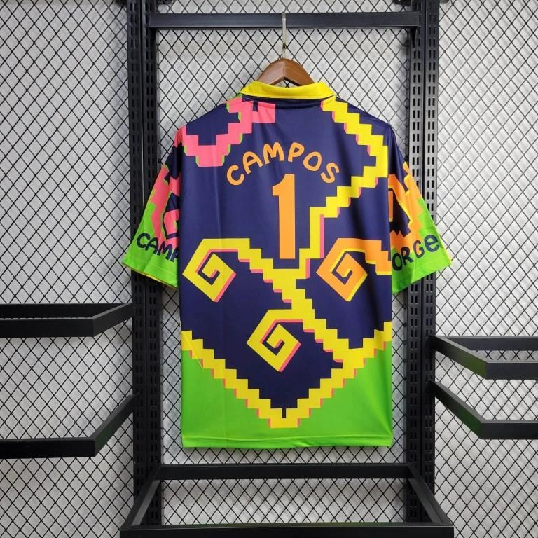 ManixJersey.com | Retro Mexico 1995 Goalkeeper Green Black Jersey -Customize Name, Number and Patch | Worldwide Shipping