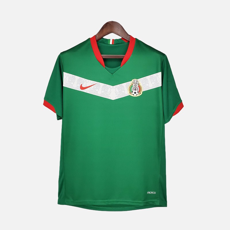 ManixJersey.com | Retro Mexico 2006 Home Stadium Jersey -Customize Name, Number and Patch | Worldwide Shipping