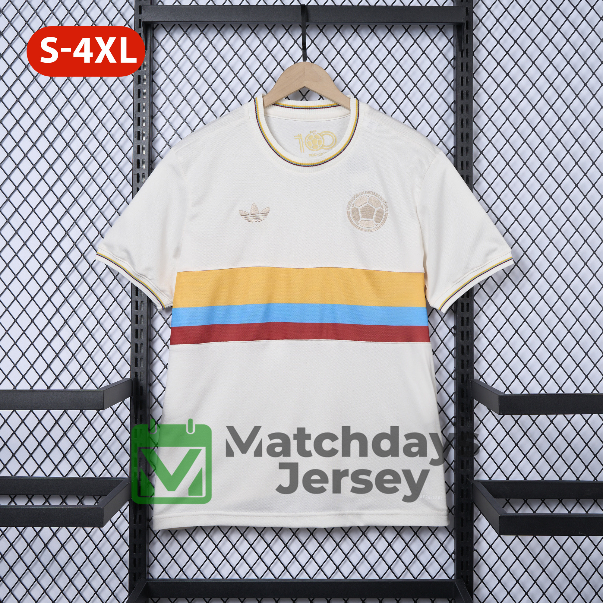 GlobeJersey-Colombia 2024 100th Anniversary Jersey - Fans Version