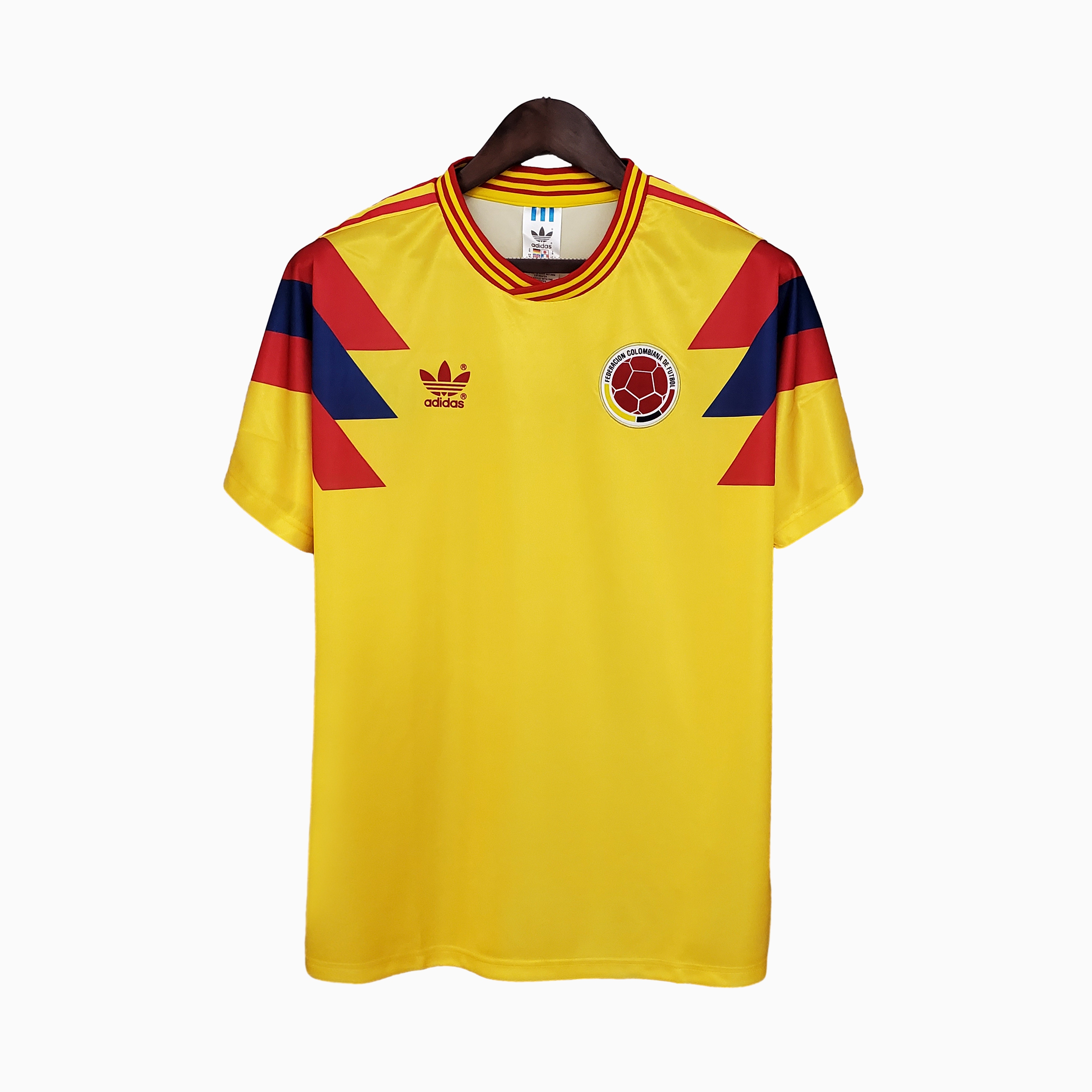 SIUjerseys-Retro Colombia 1990 Home Stadium Jersey