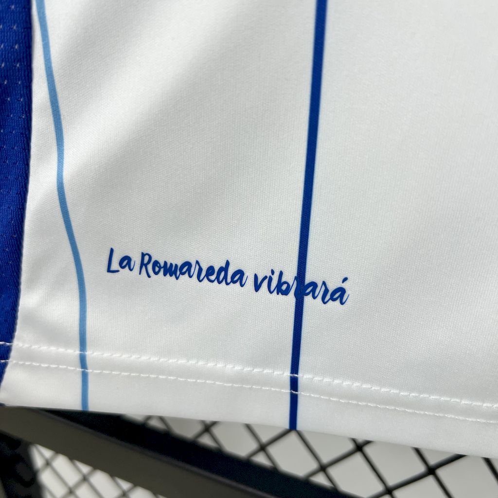 ManixJersey.com | Real Zaragoza 24-25 Home Kids Kit -Customize Name, Number and Patch | Worldwide Shipping