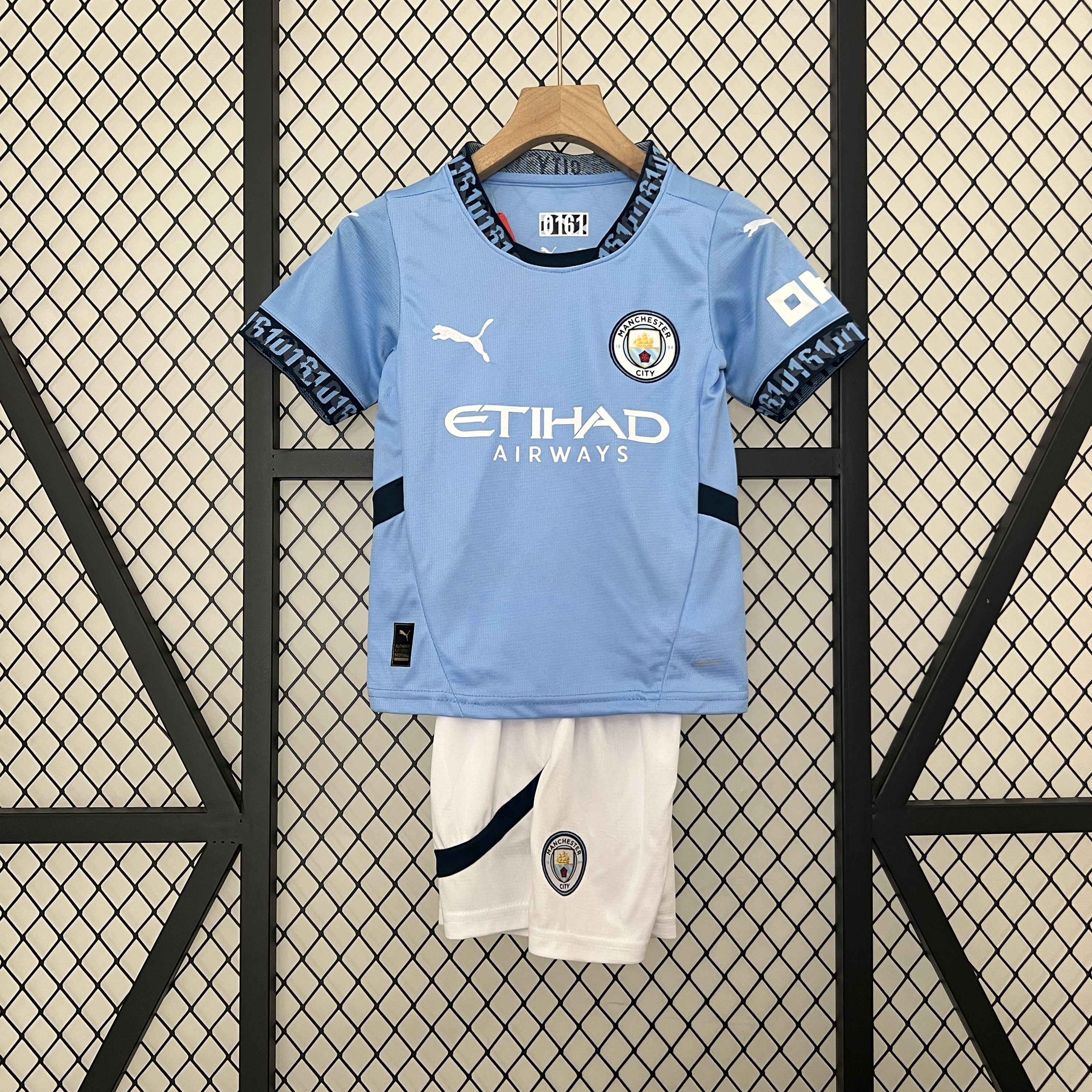 ManixJersey.com | Manchester City 24-25 Home Stadium Kids Kit -Customize Name, Number and Patch | Worldwide Shipping