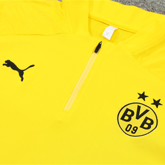 JerseysGala.com | Dortmund 24-25 Long Sleeve Training Set - Yellow -Customize Name, Number and Patch | Worldwide Shipping