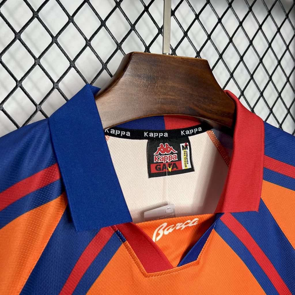 ManixJersey.com | Retro Barcelona 1997-98 European Away Jersey -Customize Name, Number and Patch | Worldwide Shipping