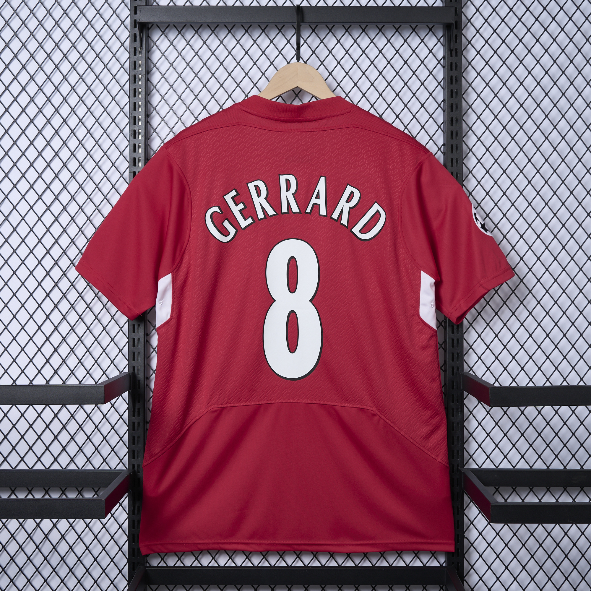 SIUjerseys-Retro Liver.pool 2005 Home Stadium Jersey - with UEFA Champions League Final Patch