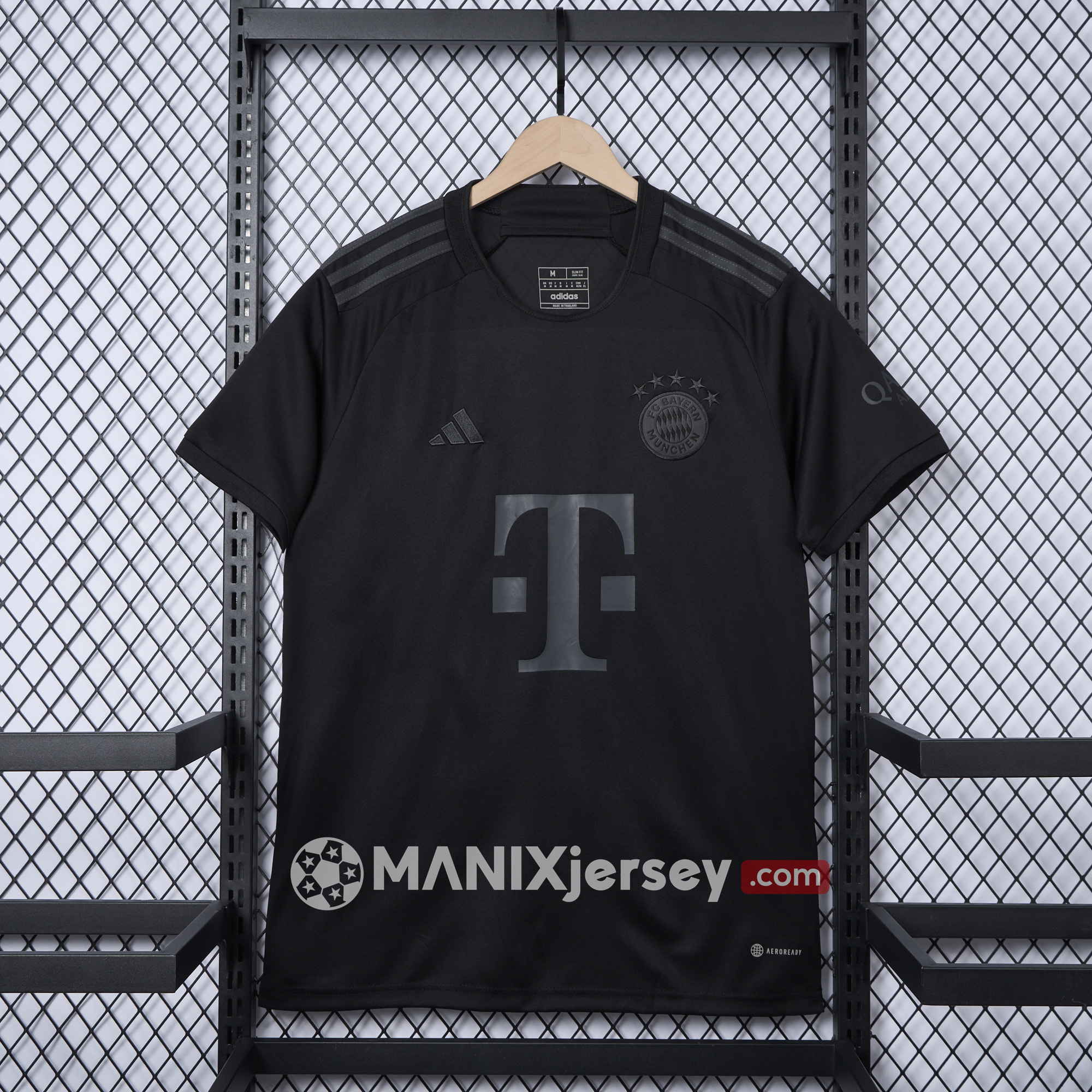 ManixJersey.com | Bayern Munich 24-25 Pure Black Special Edition Jersey - Fans Version -Customize Name, Number and Patch | Worldwide Shipping