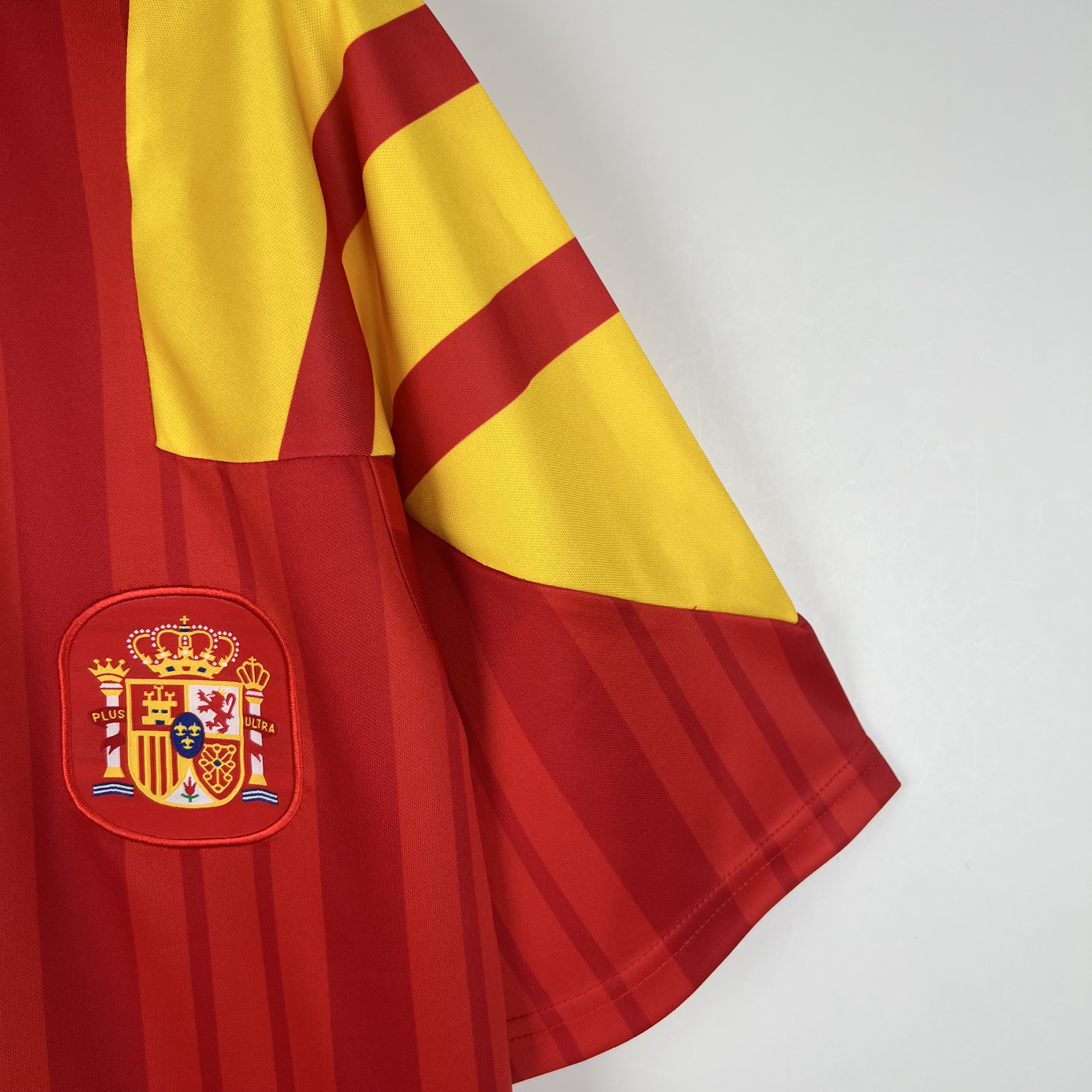 SIUjerseys-Retro Spain 1992 Home Stadium Jersey