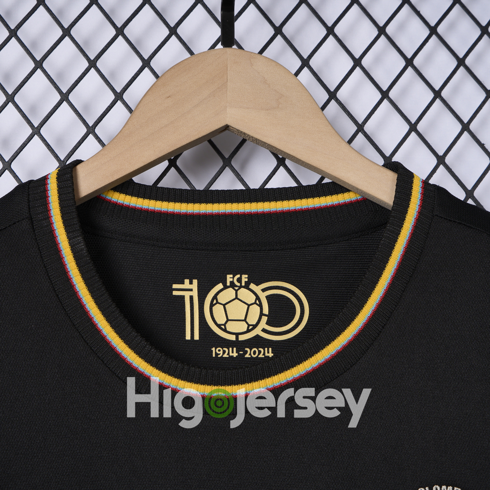 Higojerseys-Colombia 2024 100th Anniversary Black Jersey - Fans Version