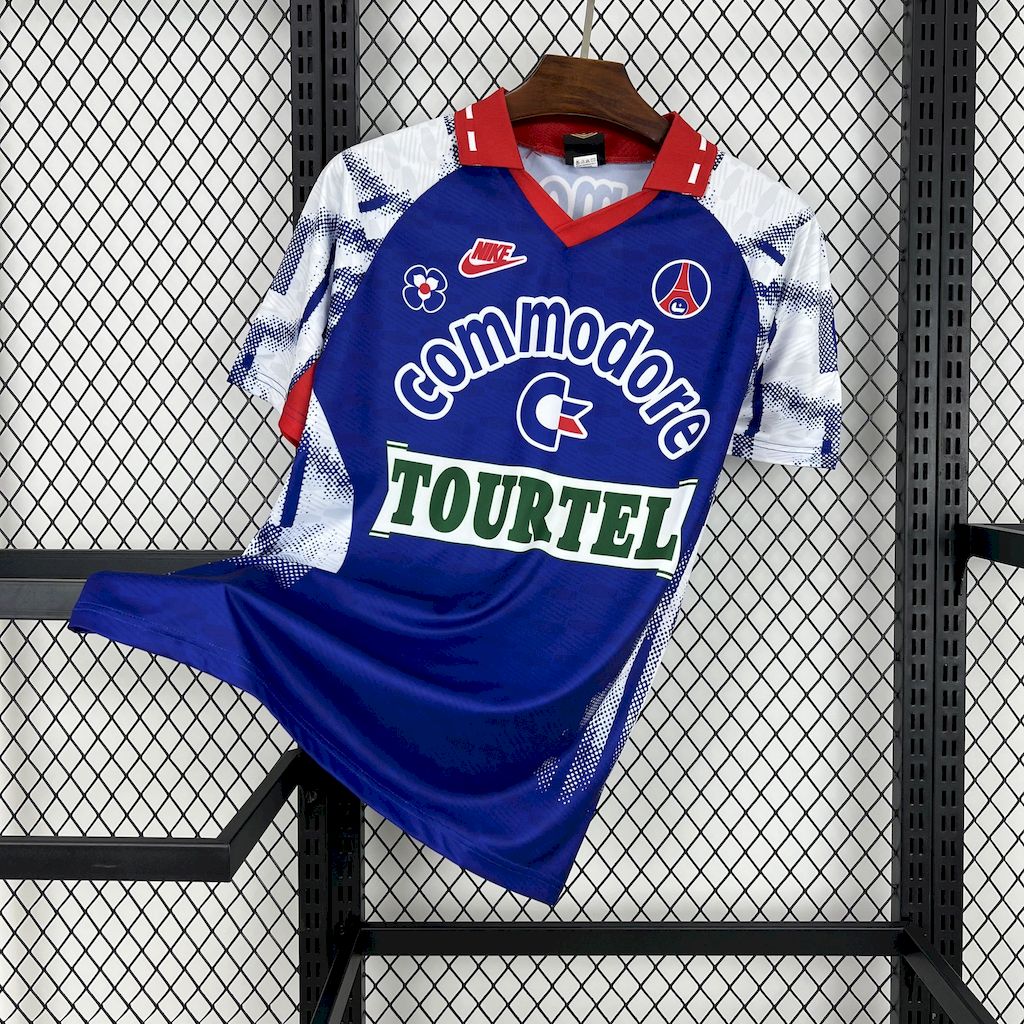 ManixJersey.com | Retro Paris Saint-Germain PSG 1992-93 Away Jersey -Customize Name, Number and Patch | Worldwide Shipping