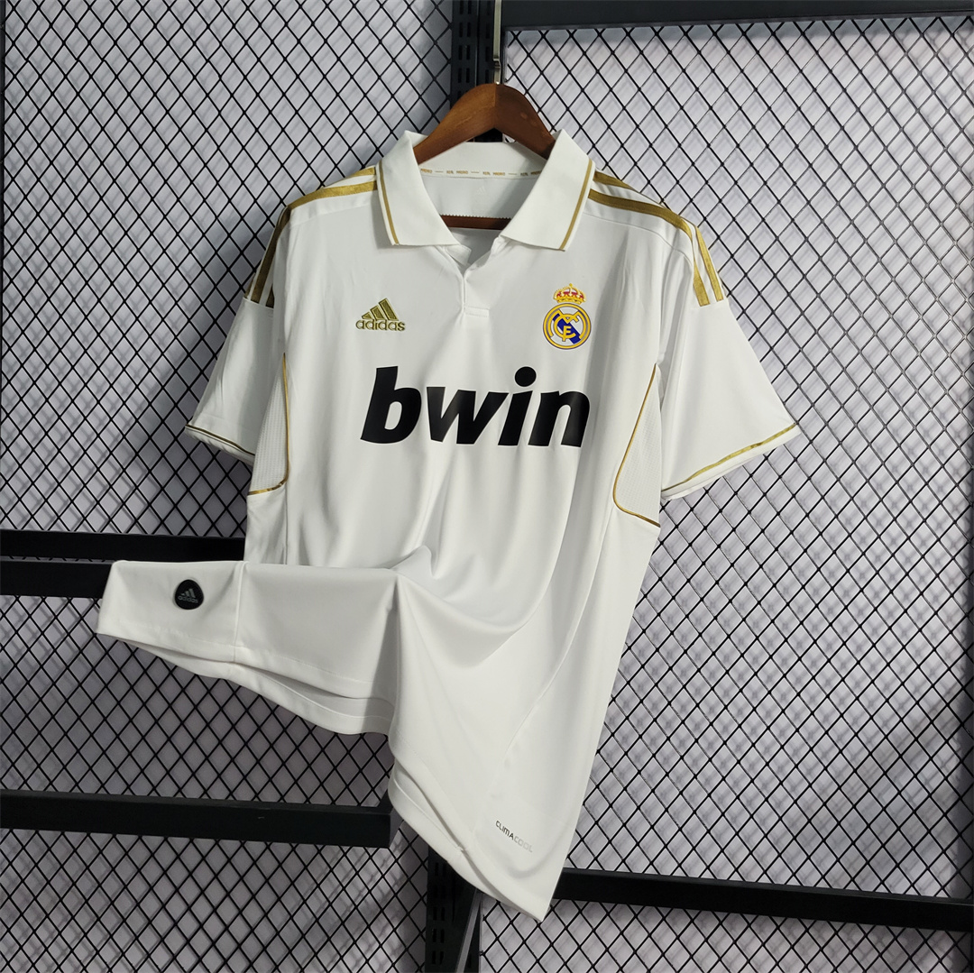 JerseysGala.com | Real Madrid Retro 11-12 Home Stadium Jersey -Customize Name, Number and Patch | Worldwide Shipping