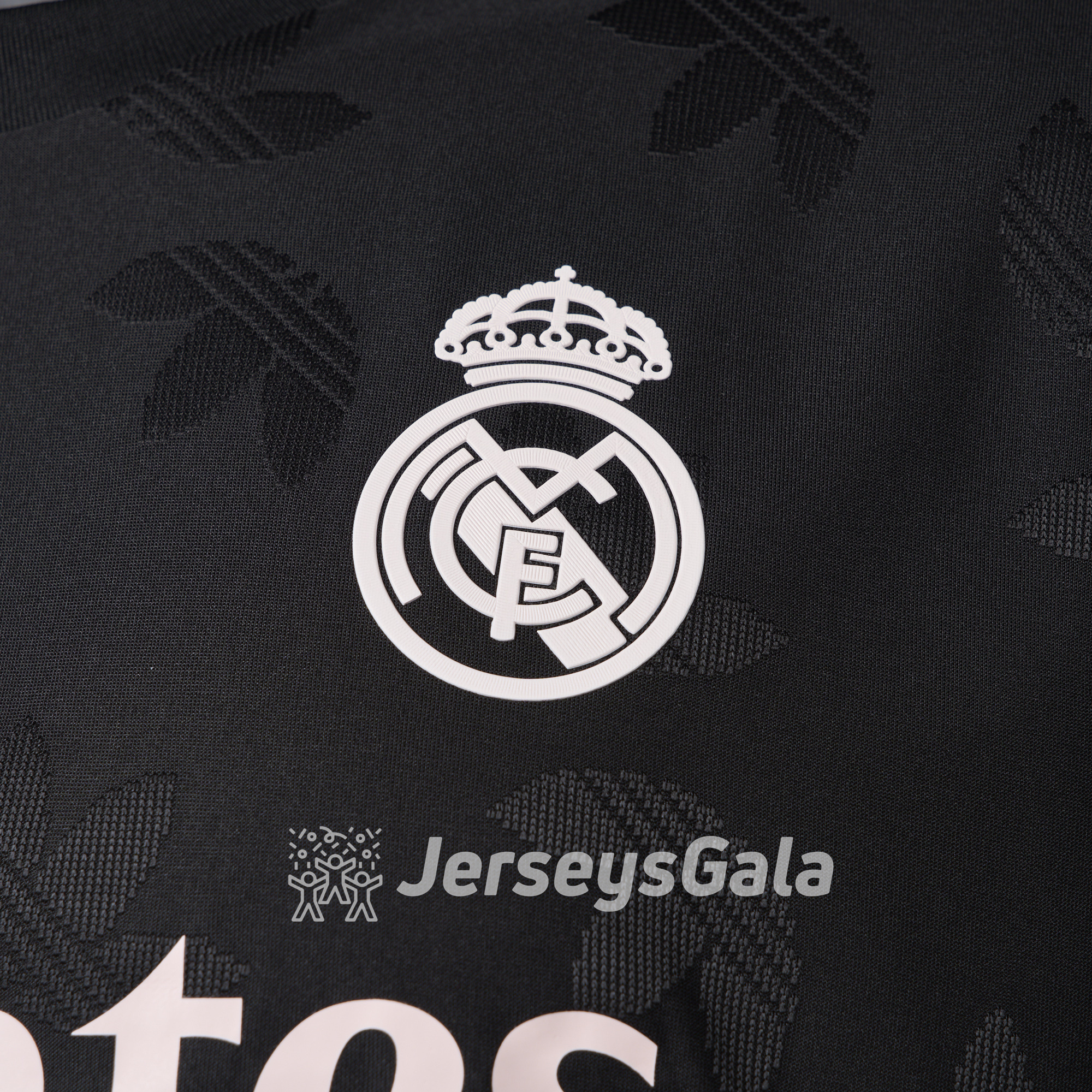 JerseysGala.com | Real Madrid 24-25 Trefoil Black Jersey - Player Version -Customize Name, Number and Patch | Worldwide Shipping