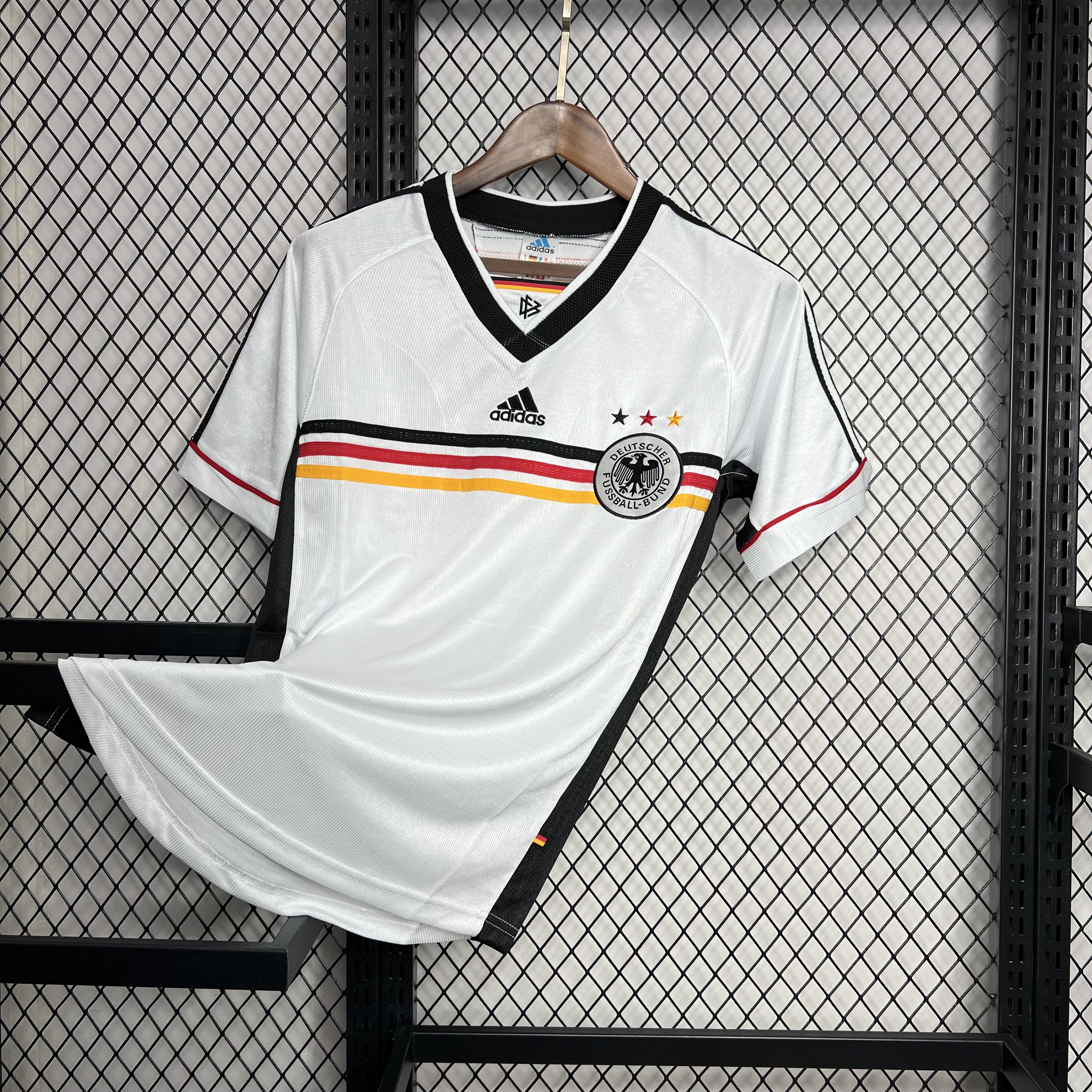 ManixJersey.com | Retro Germany 1998 Home Stadium Jersey -Customize Name, Number and Patch | Worldwide Shipping