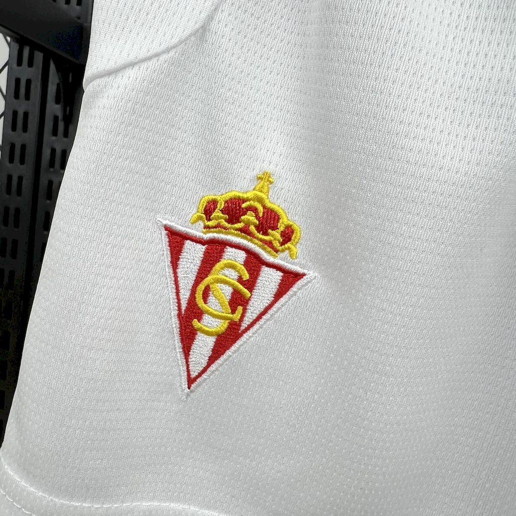 ManixJersey.com | Sporting de Gijon 24-25 Home Kids Kit -Customize Name, Number and Patch | Worldwide Shipping