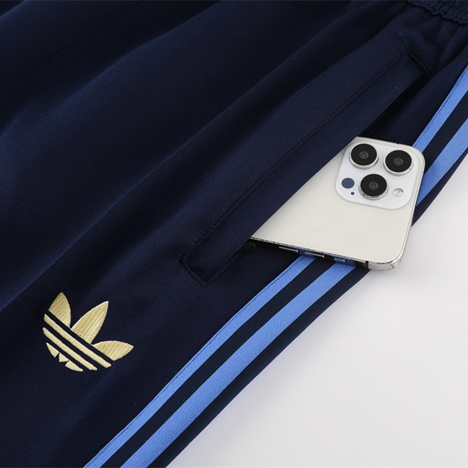 ManixJersey.com | Colombia 2024 100th Anniversary 24-25 Jacket Training Tracksuit - Deep Blue -Customize Name, Number and Patch | Worldwide Shipping