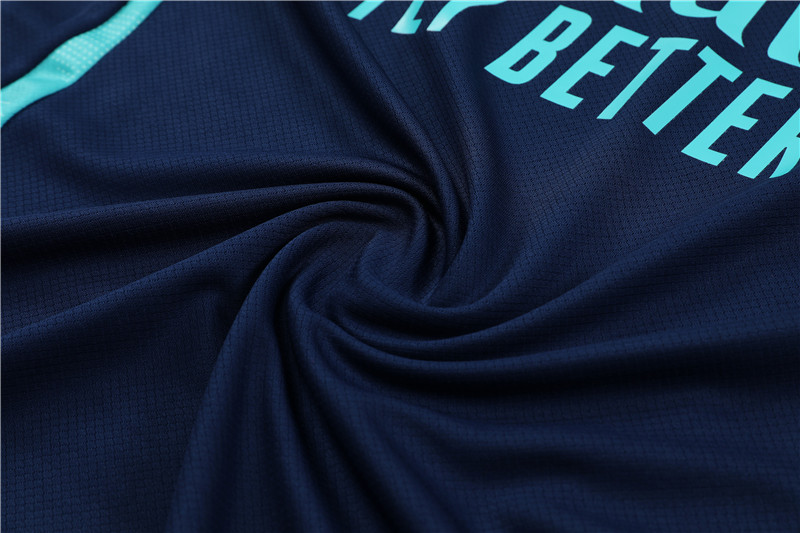 ManixJersey.com | Arsenal 24-25 Short-Sleeve Training Kids Kit - Deep Blue -Customize Name, Number and Patch | Worldwide Shipping
