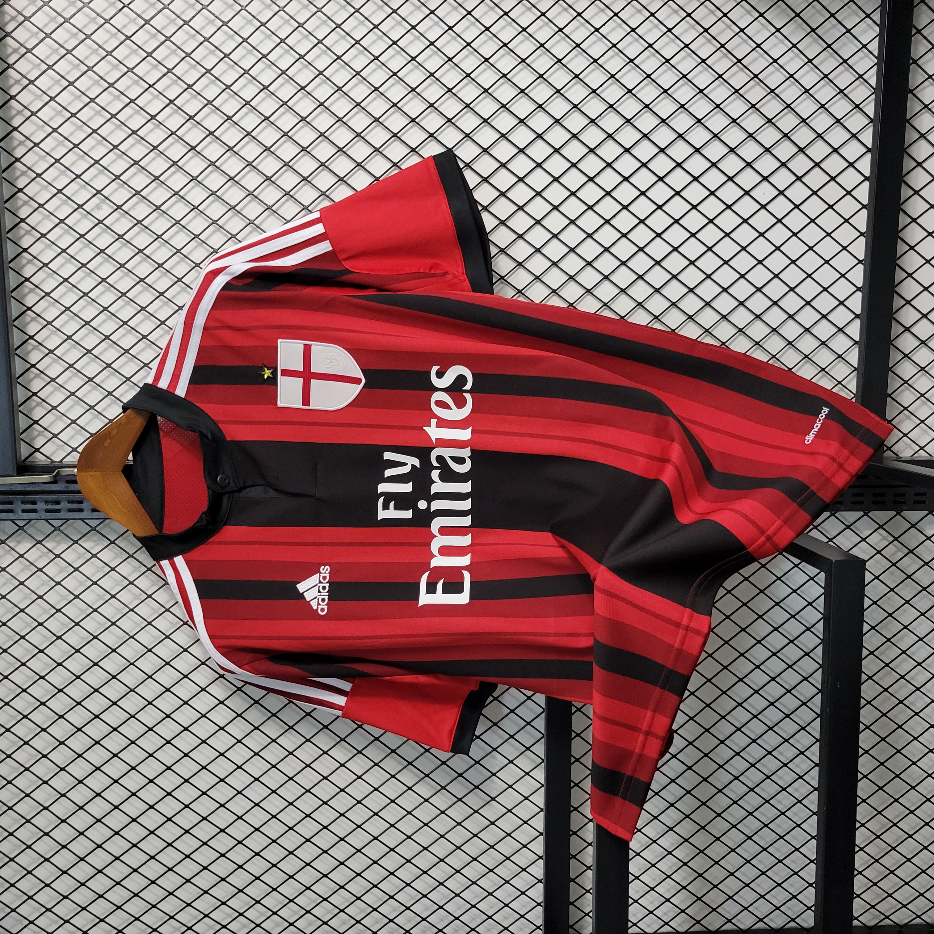 ManixJersey.com | Retro AC Milan 2014-15 Home Stadium Jersey -Customize Name, Number and Patch | Worldwide Shipping