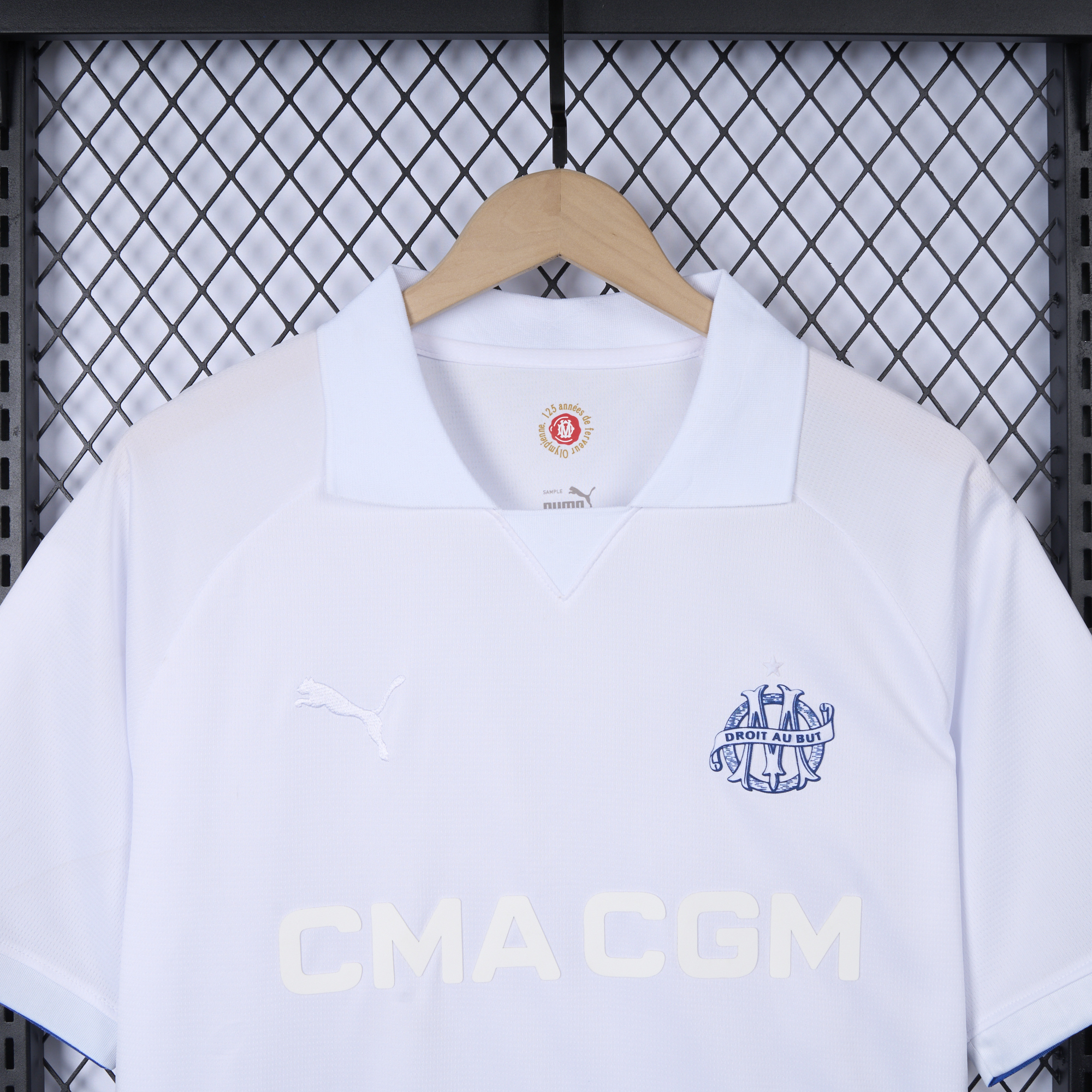 unitedfutballjersey-Marseille 24-25 125th Anniversary White Jersey - Fans Version