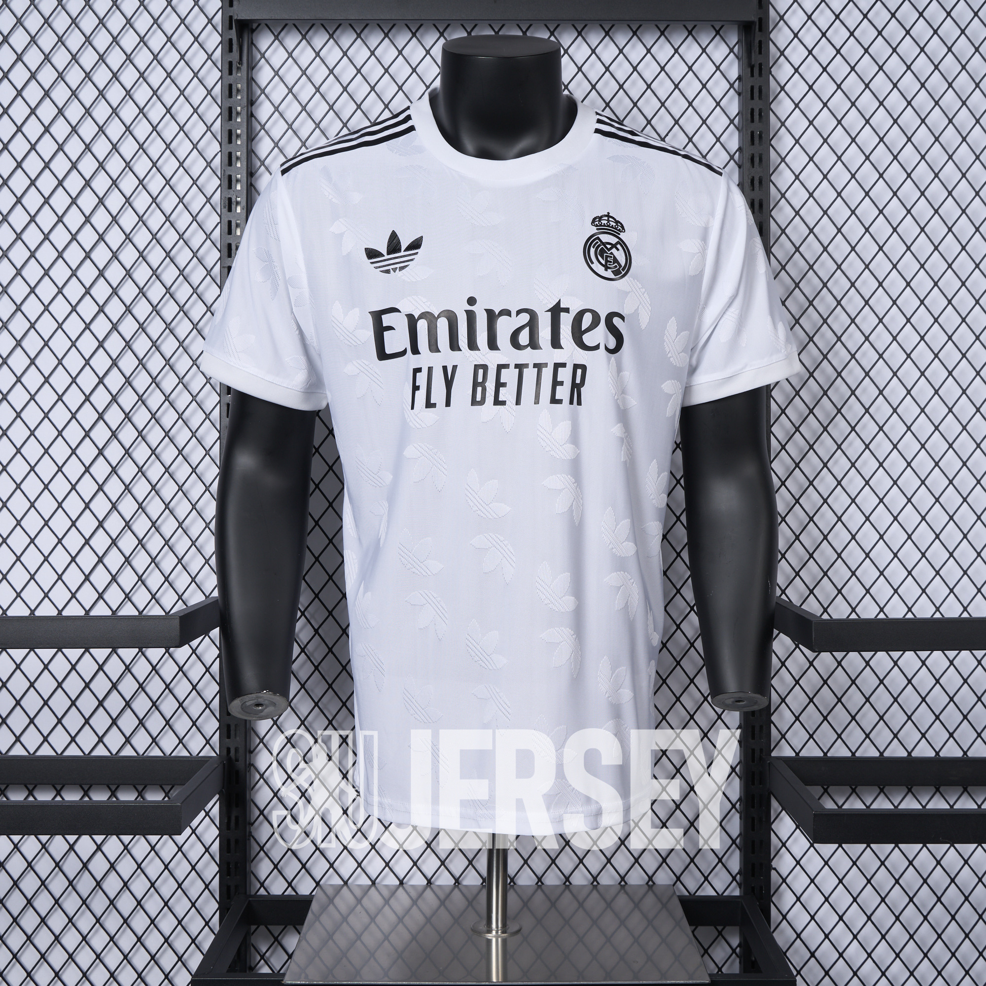 SIUjerseys-Real Madrid 24-25 Trefoil White Jersey - Player Version