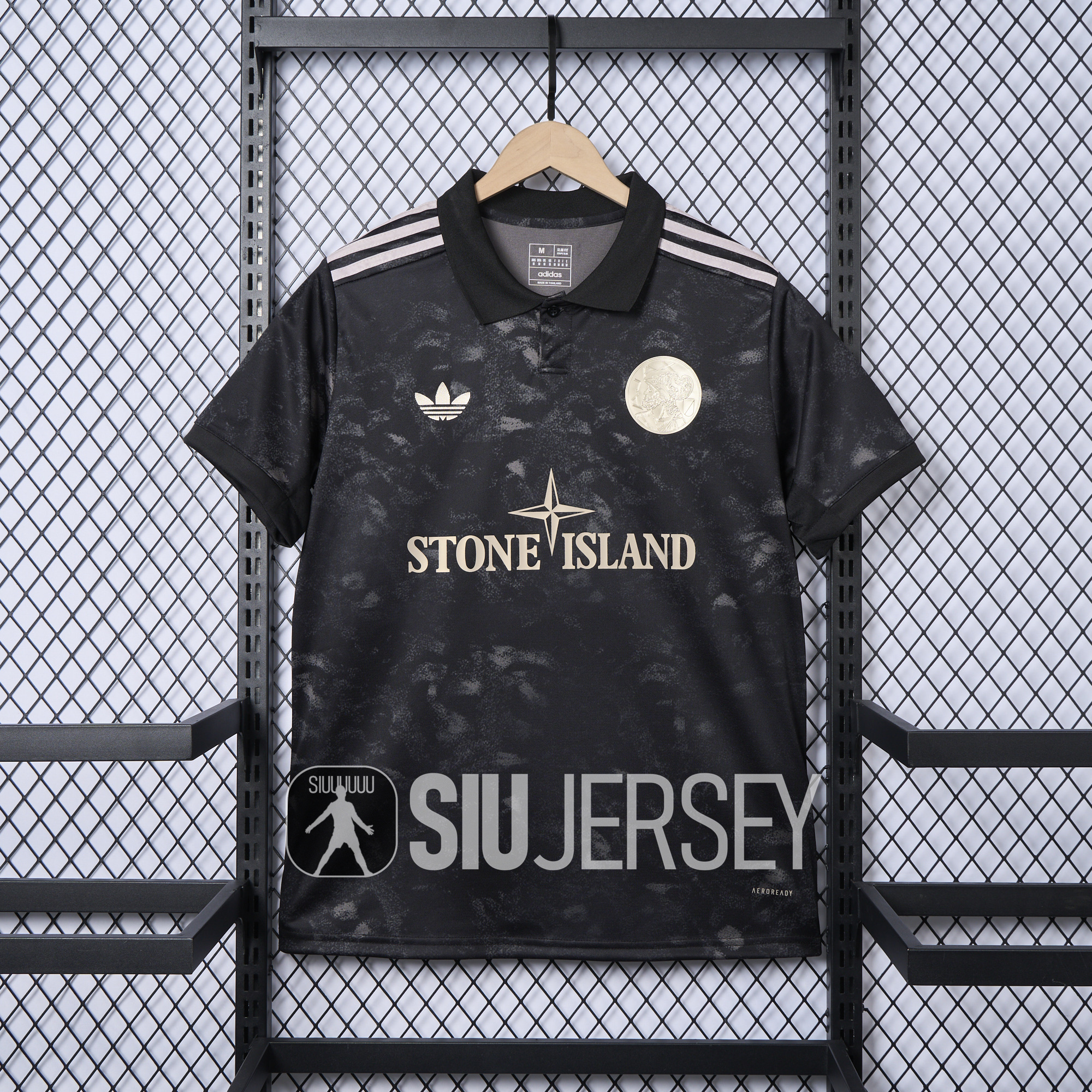 SIUjerseys-Ajax 24-25 Stone Island Co-brand Jersey - Fans Version