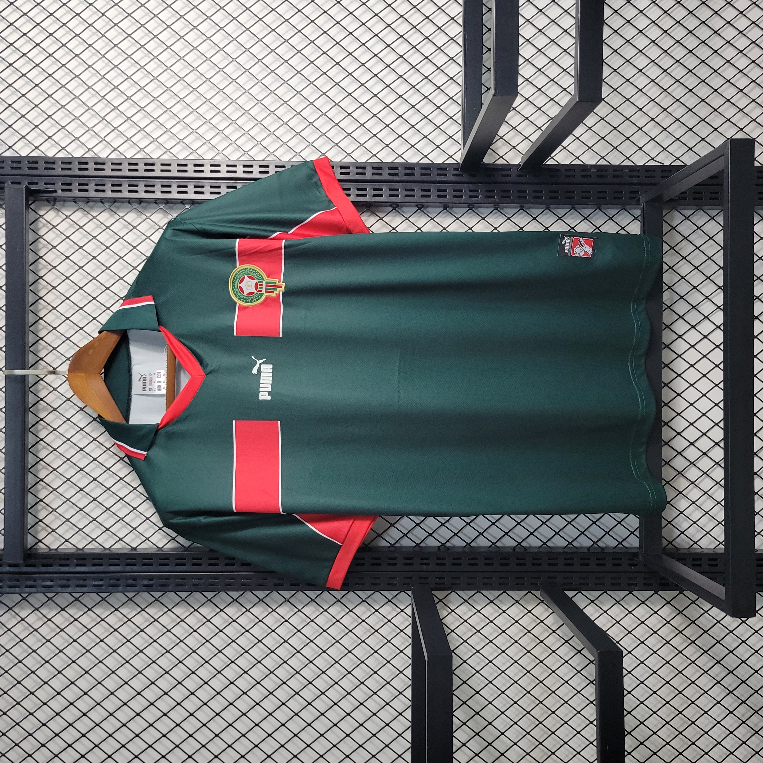 ManixJersey.com | Retro Morocco 1998 Home Stadium Jersey -Customize Name, Number and Patch | Worldwide Shipping