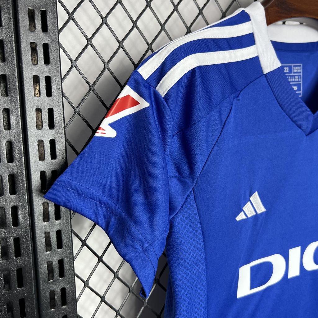 ManixJersey.com | Real Oviedo 24-25 Home Kids Kit -Customize Name, Number and Patch | Worldwide Shipping