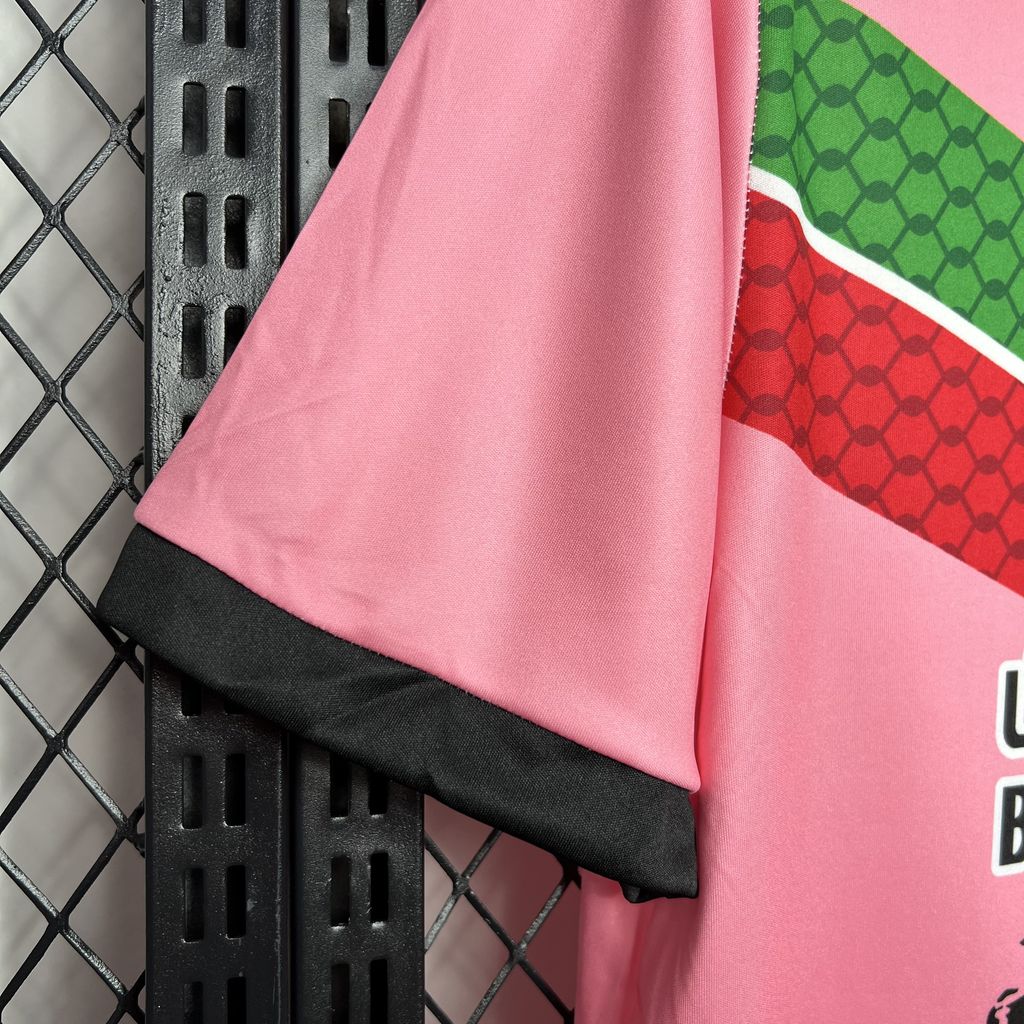 SIUjerseys-Club Deportivo Palestino 24-25 Pink Graffiti Jersey - Fans Version