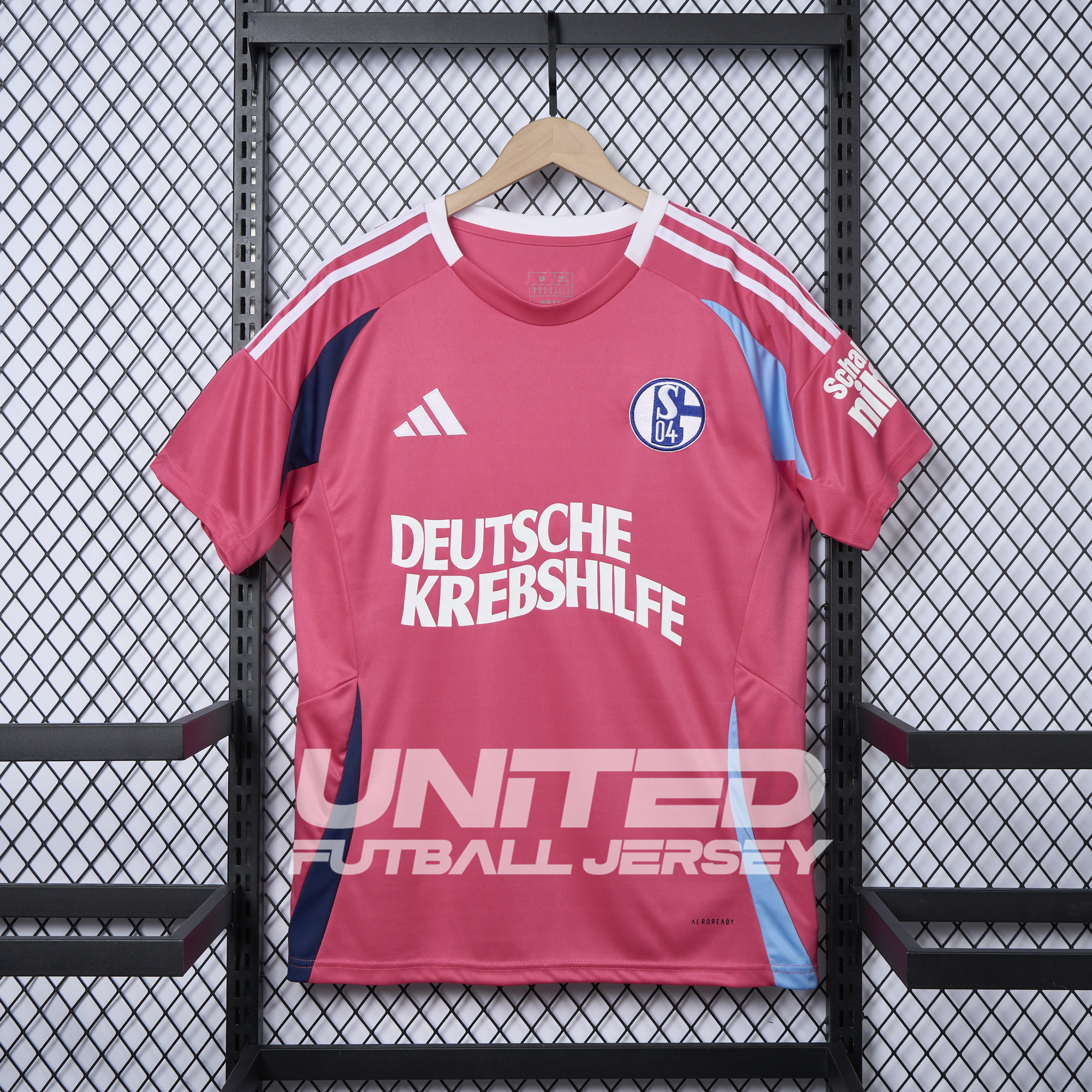 foot-Schalke 04 24-25 GK Pink October Jersey - Fans Version
