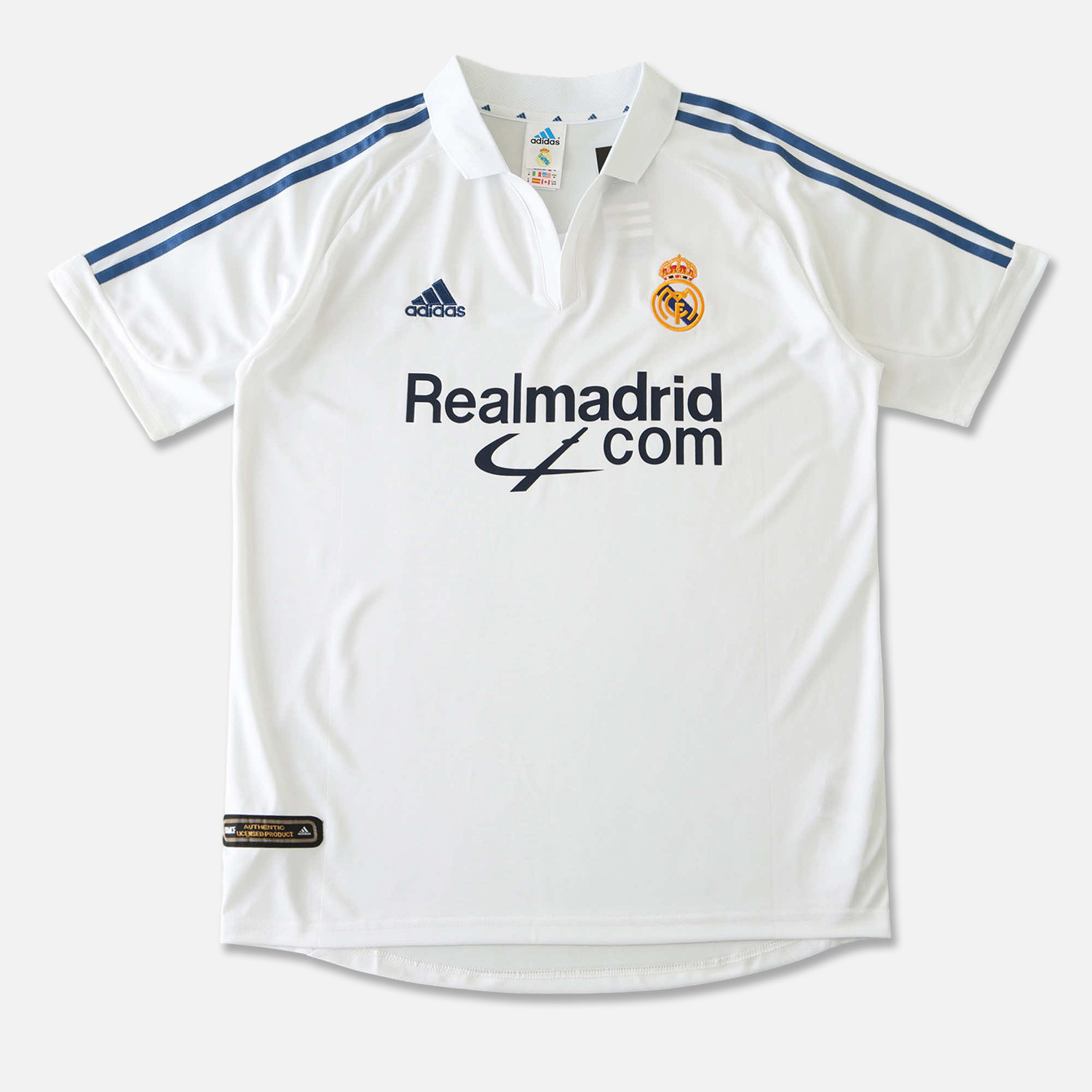 JerseysGala.com | Retro Real Madrid 2001-02 Home Jersey -Customize Name, Number and Patch | Worldwide Shipping