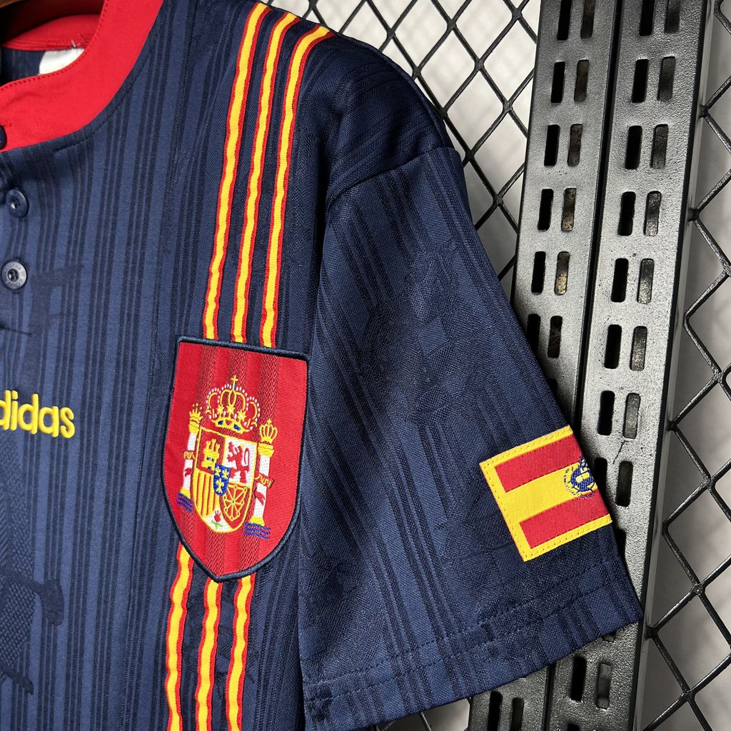 JerseysGala.com | Retro Spain 1996 Away Jersey -Customize Name, Number and Patch | Worldwide Shipping