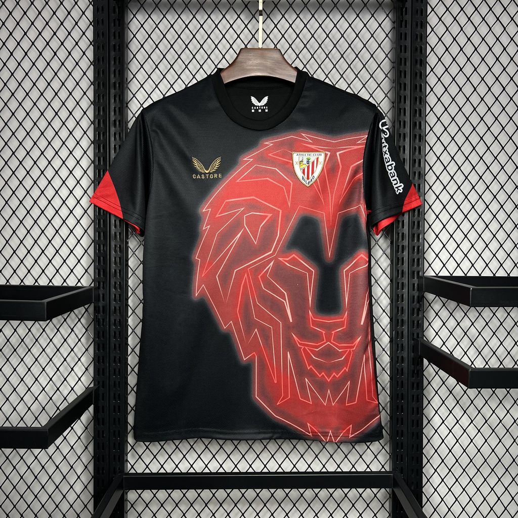 ManixJersey.com | Athletic Bilbao 24-25 Pre-match Training Jersey - Fans Version -Customize Name, Number and Patch | Worldwide Shipping