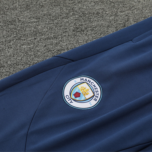JerseysGala.com | Manchester City 24-25 Long Sleeve Training Set - Deep Blue -Customize Name, Number and Patch | Worldwide Shipping