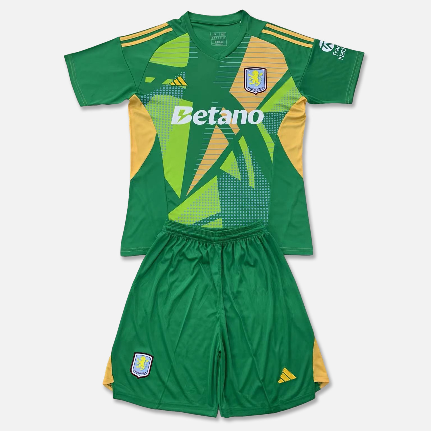 ManixJersey.com | Aston Villa 24-25 Fruit Green GK Men's Adult Jersey Set - Fans Version -Customize Name, Number and Patch | Worldwide Shipping