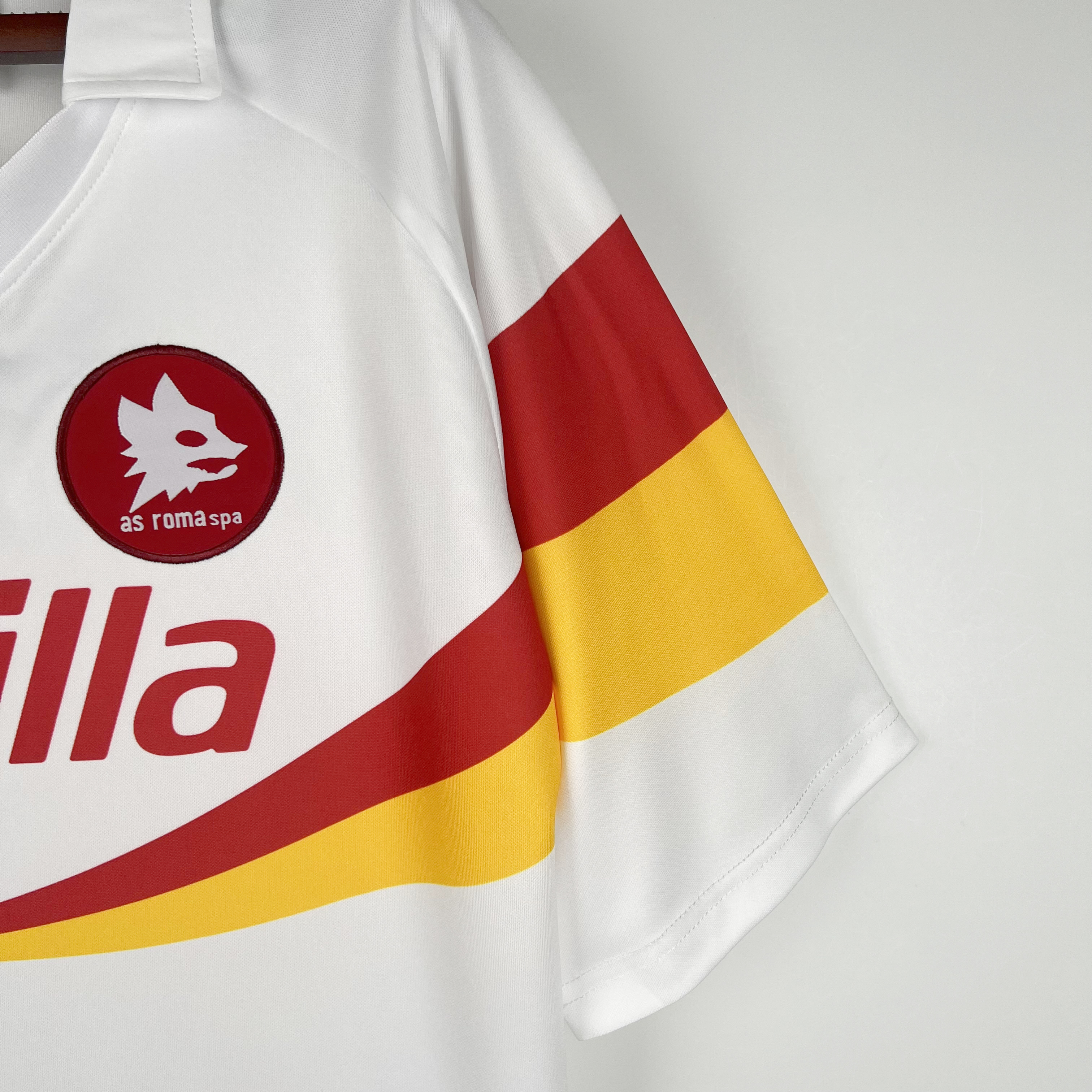 SIUjerseys-Retro Roma 1990-91 Away Stadium Jersey