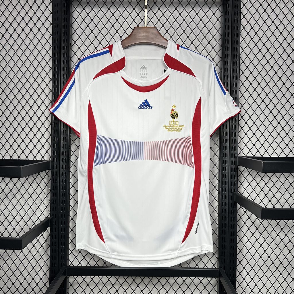 ManixJersey.com | Retro France 2006 Away Stadium Jersey -Customize Name, Number and Patch | Worldwide Shipping