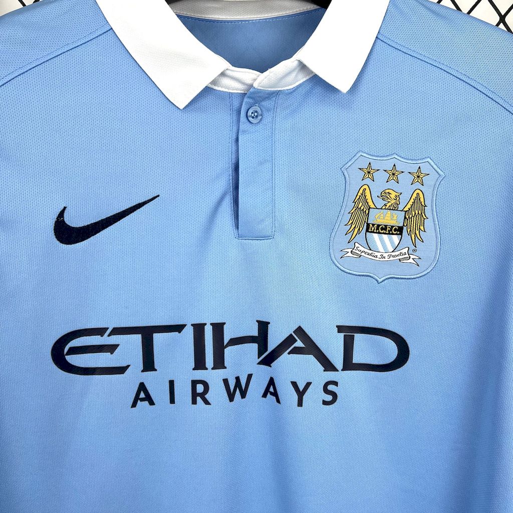 SIUjerseys-Retro Manchester City 2015-16 Home Jersey