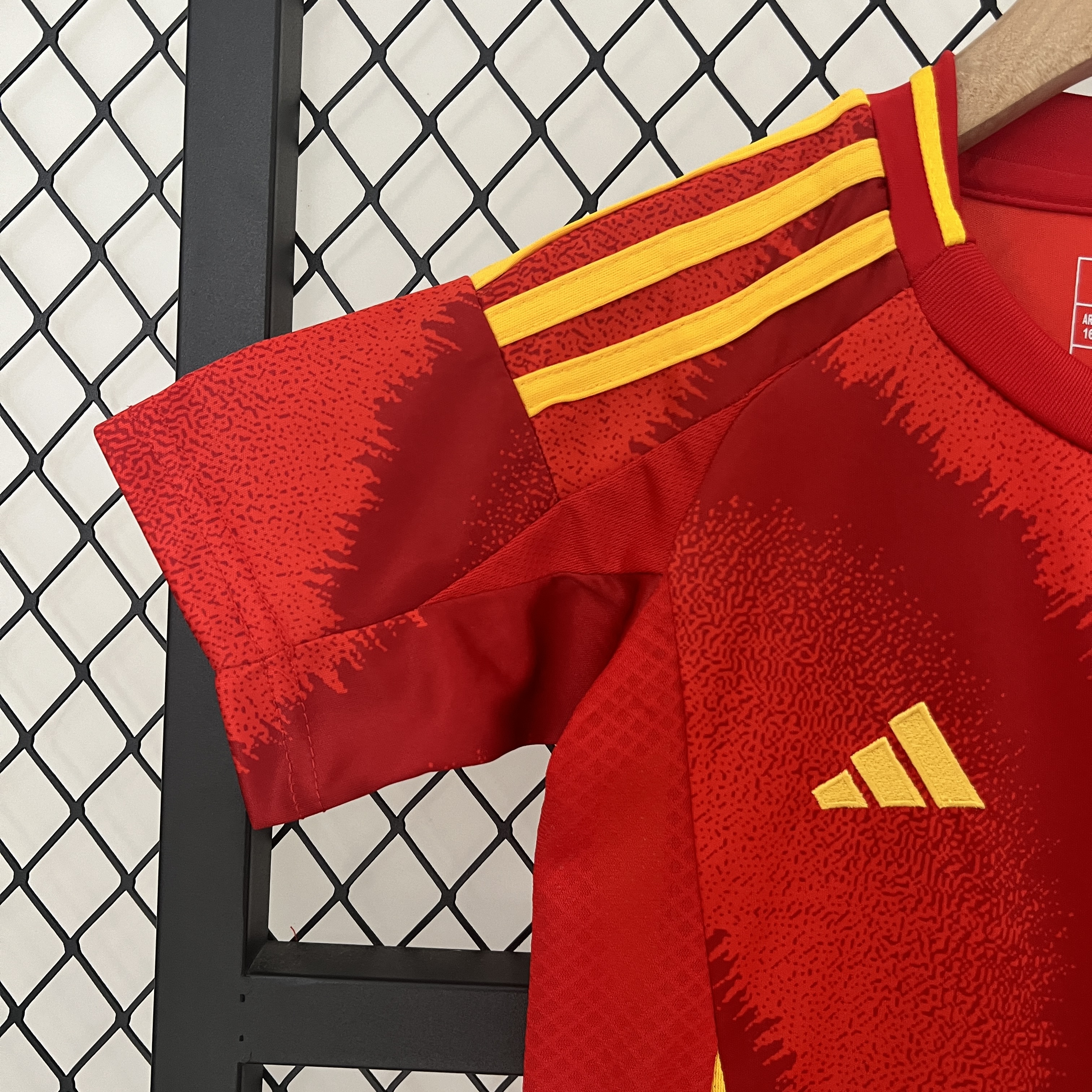JerseysGala.com | Spain 2024 Home Stadium Kids Kit -Customize Name, Number and Patch | Worldwide Shipping