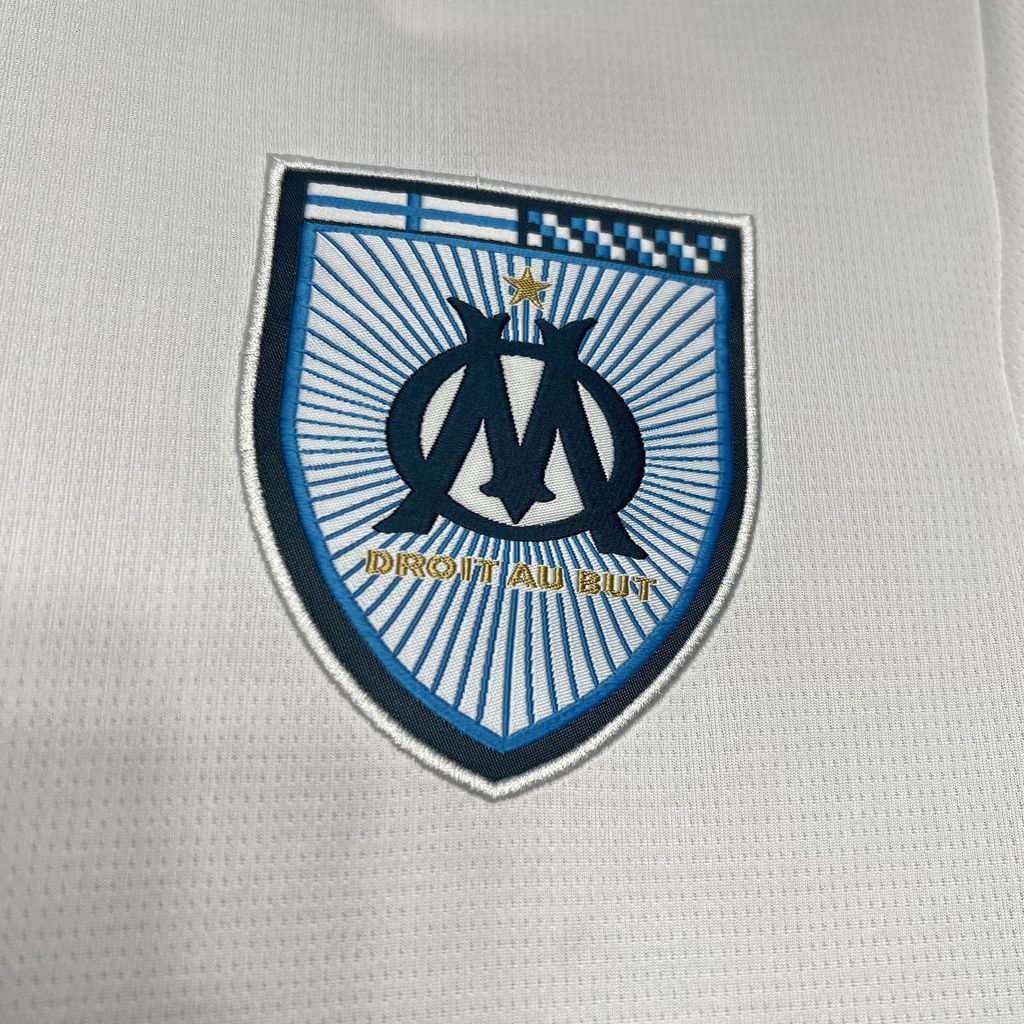 ManixJersey.com | Marseille 24-25 Home Stadium Jersey - Fans Version -Customize Name, Number and Patch | Worldwide Shipping