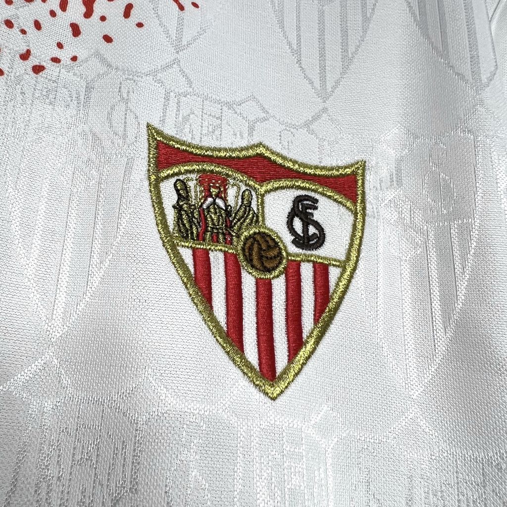 ManixJersey.com | Retro Sevilla FC 1993-94 Home Jersey -Customize Name, Number and Patch | Worldwide Shipping