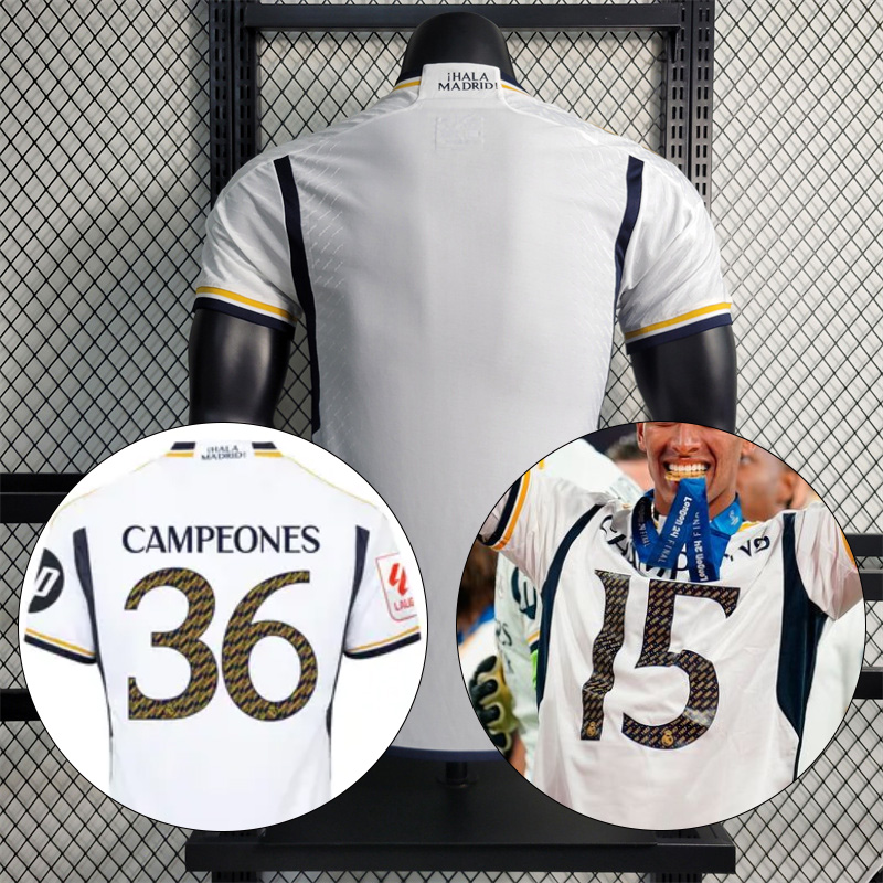 JerseysGala.com | Real Madrid 23-24 Home Stadium Jersey - Player Version -Customize Name, Number and Patch | Worldwide Shipping