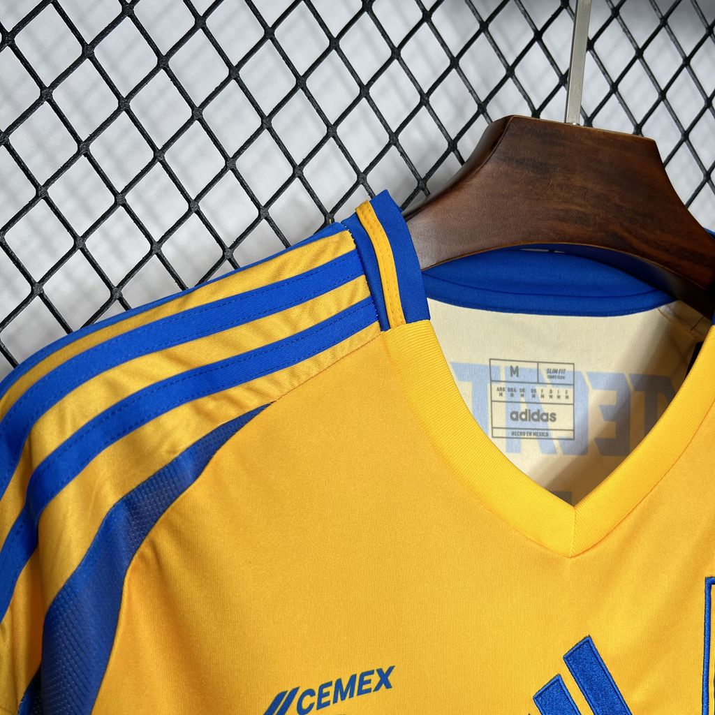 ManixJersey.com | Tigres UANL 24-25 Home Stadium Jersey - Fans Version -Customize Name, Number and Patch | Worldwide Shipping
