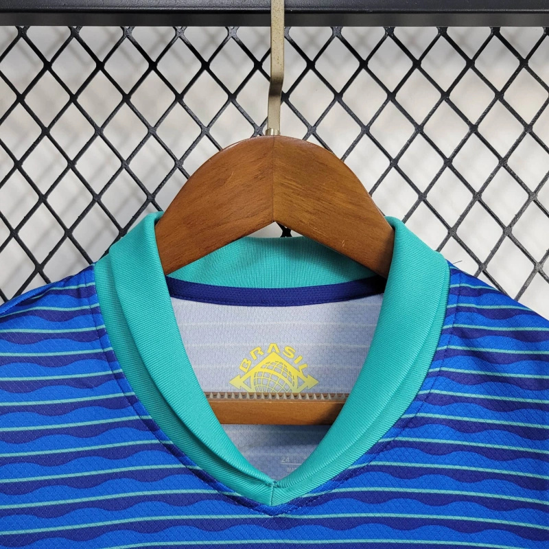 SIUjerseys-Brazil 2024 Away Stadium Kids Kit