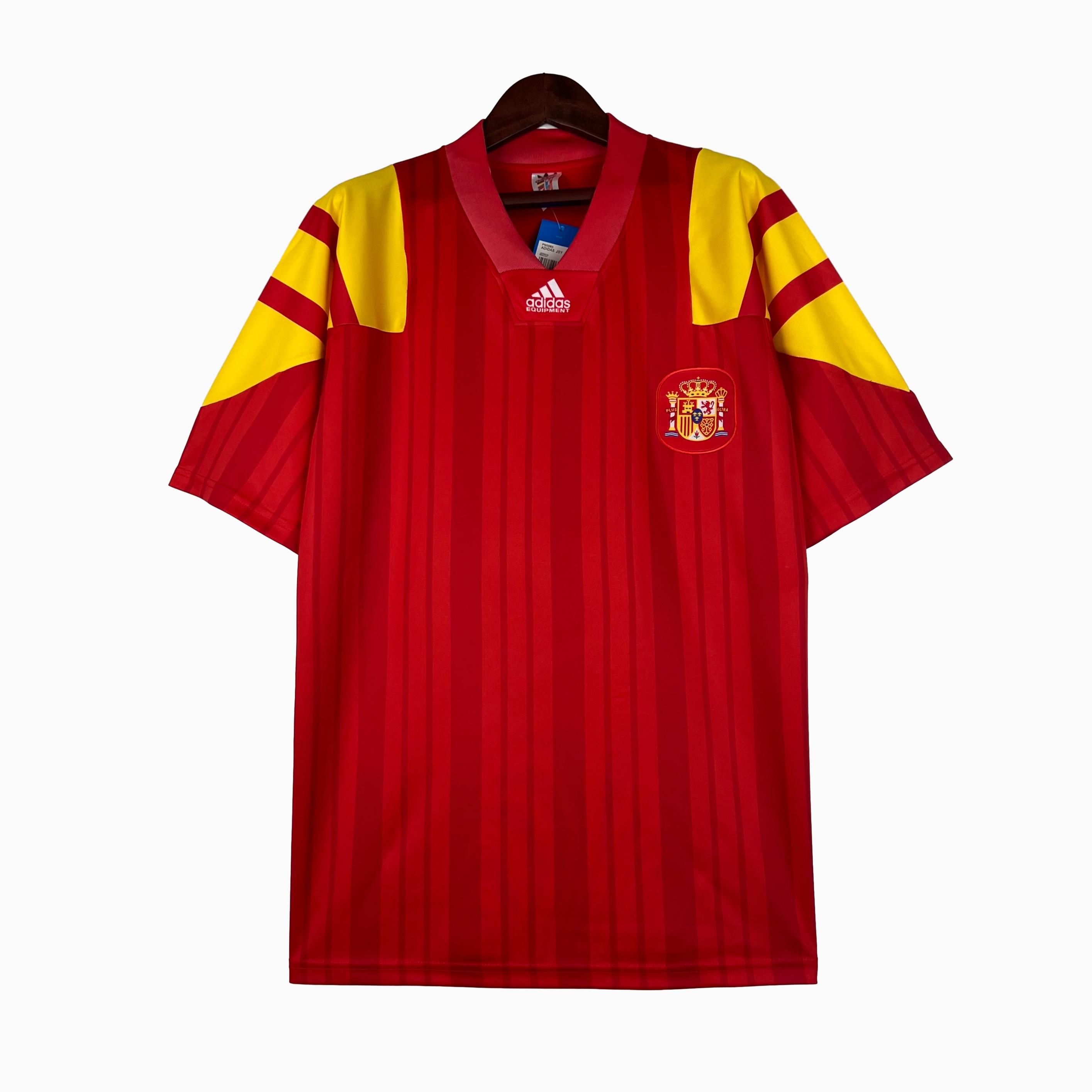 SIUjerseys-Retro Spain 1992 Home Stadium Jersey