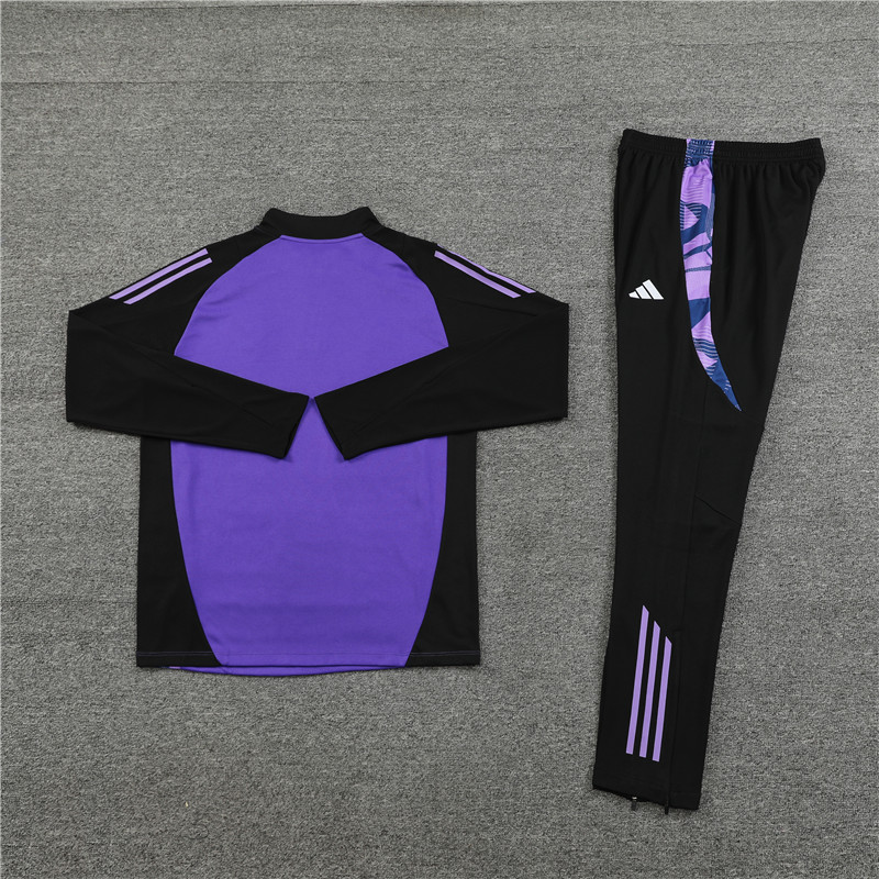 foot-Germany 2024 Long Sleeve Training Set - Purple With Black