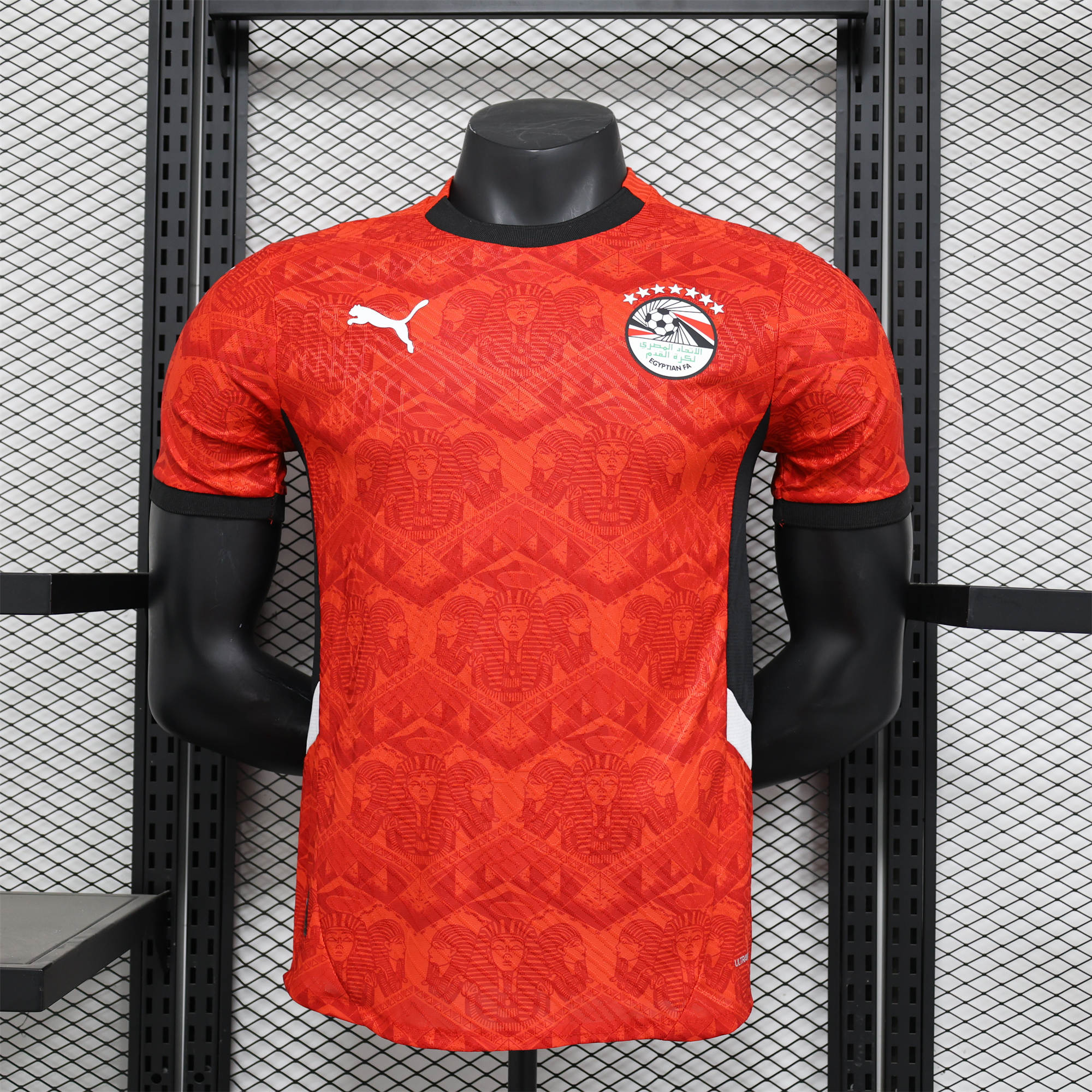 ManixJersey.com | Egypt 24-25 Home Red Jersey - Player Version -Customize Name, Number and Patch | Worldwide Shipping